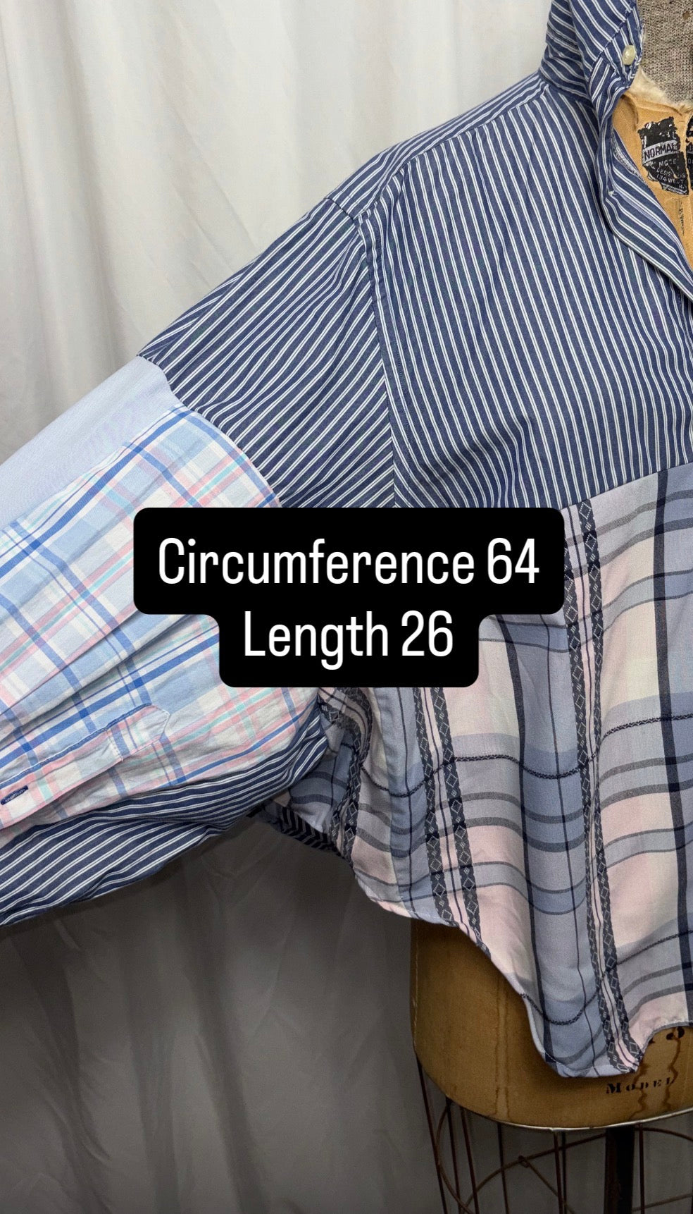 3/4 Button Down, fits XS to 2X