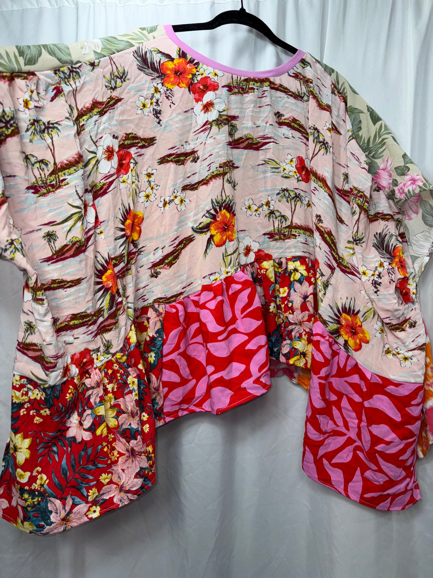 Reversible Kimono/Blouse, fits XS to 3X
