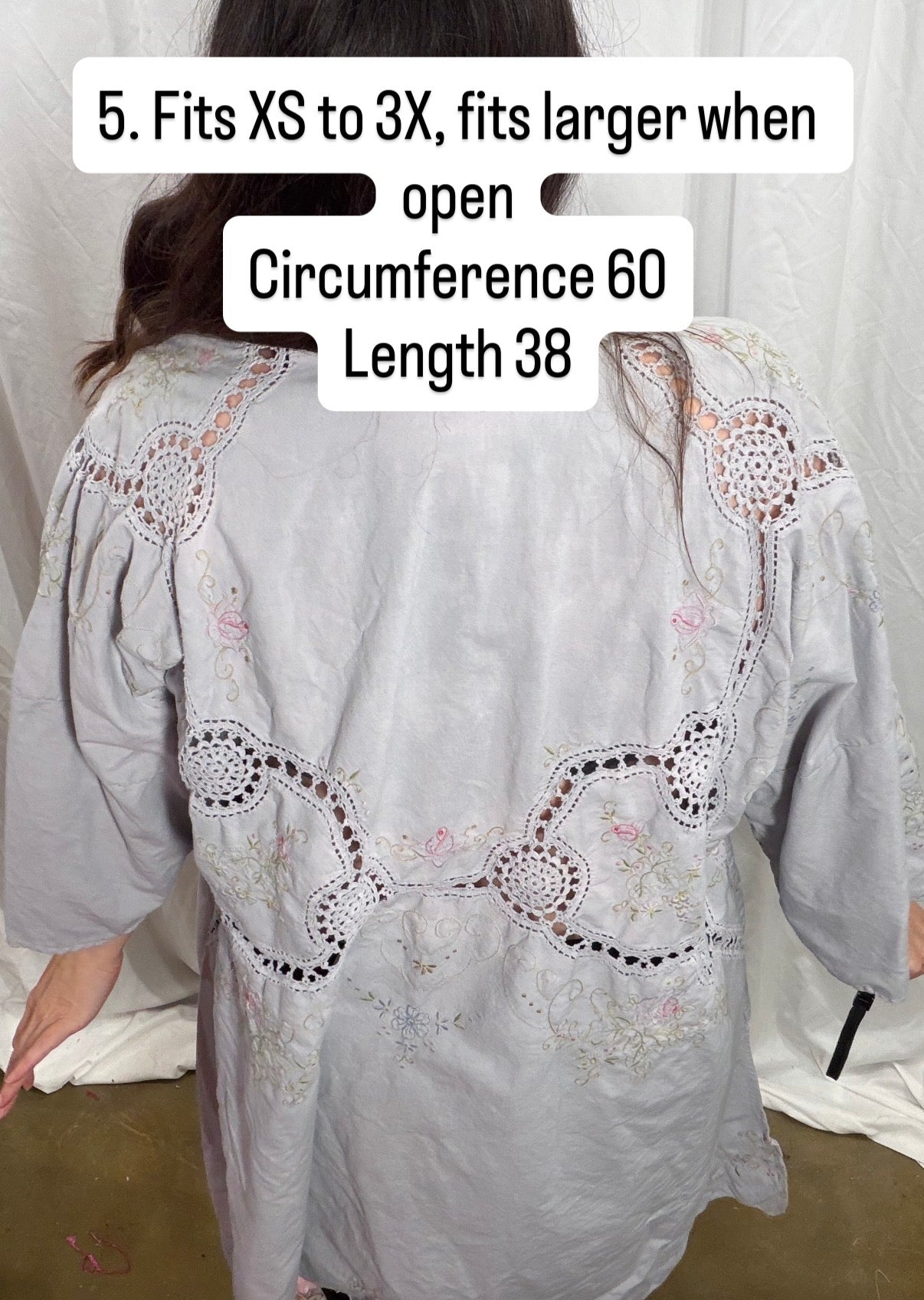 5. Foxglove Maxi-Top/Kimono Fits XS to 3X when closed