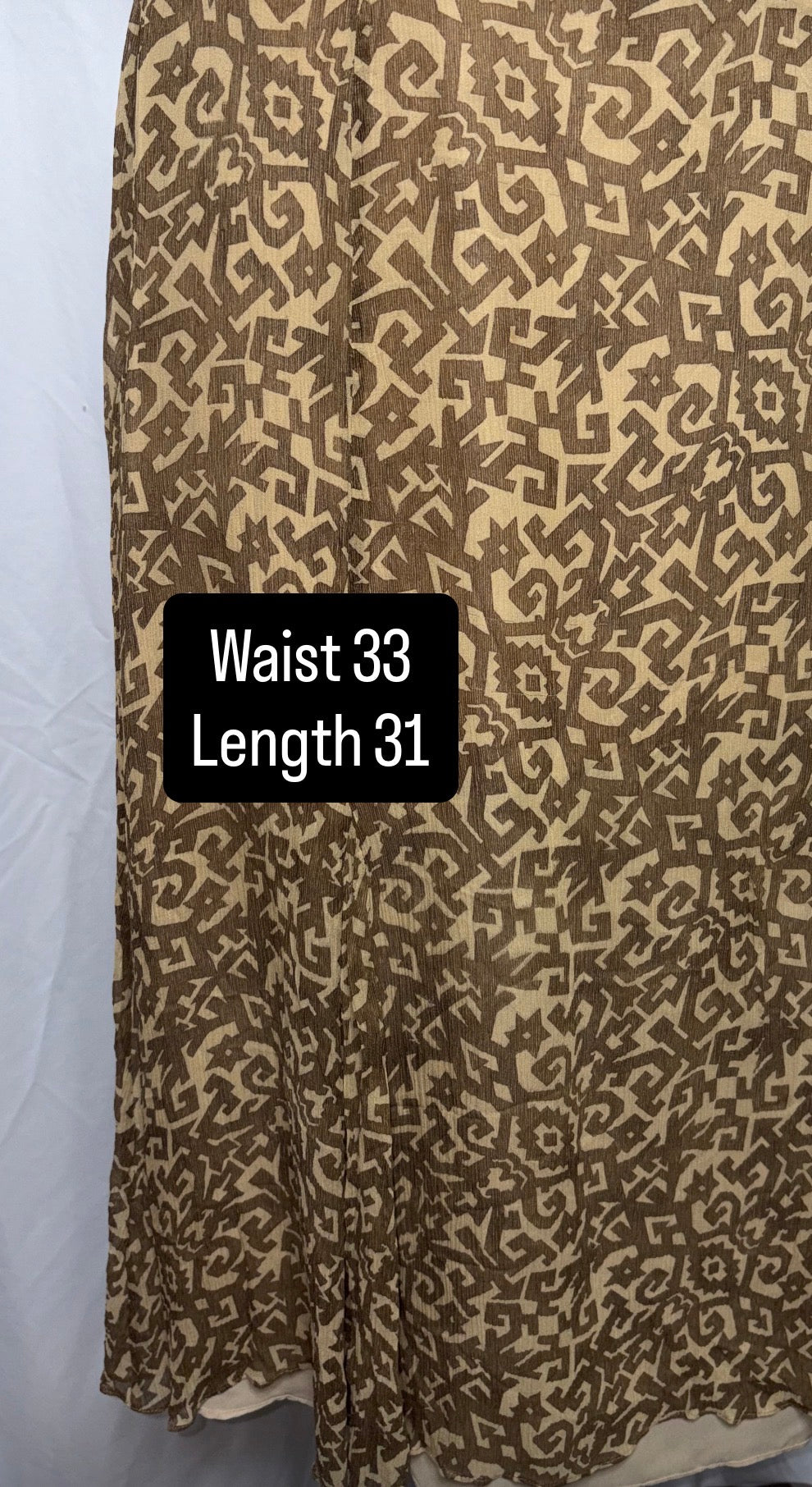 Vintage Silk Skirt, Fits L-XL