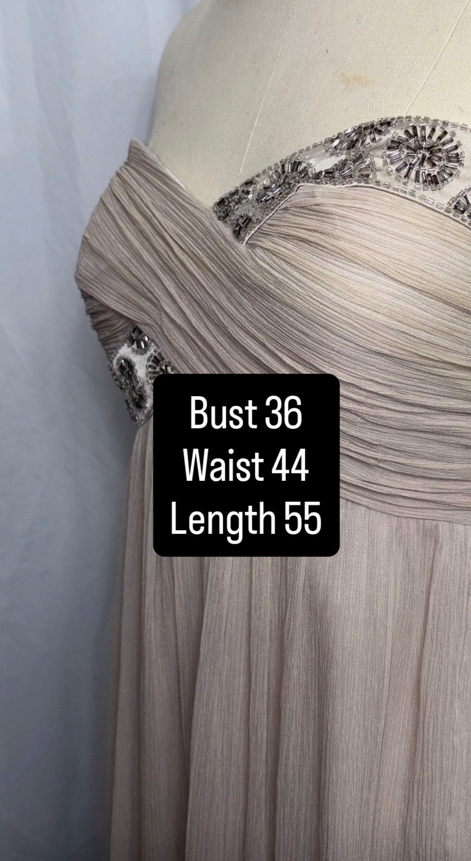 Vintage Silk Evening Gown, Fits M to L
