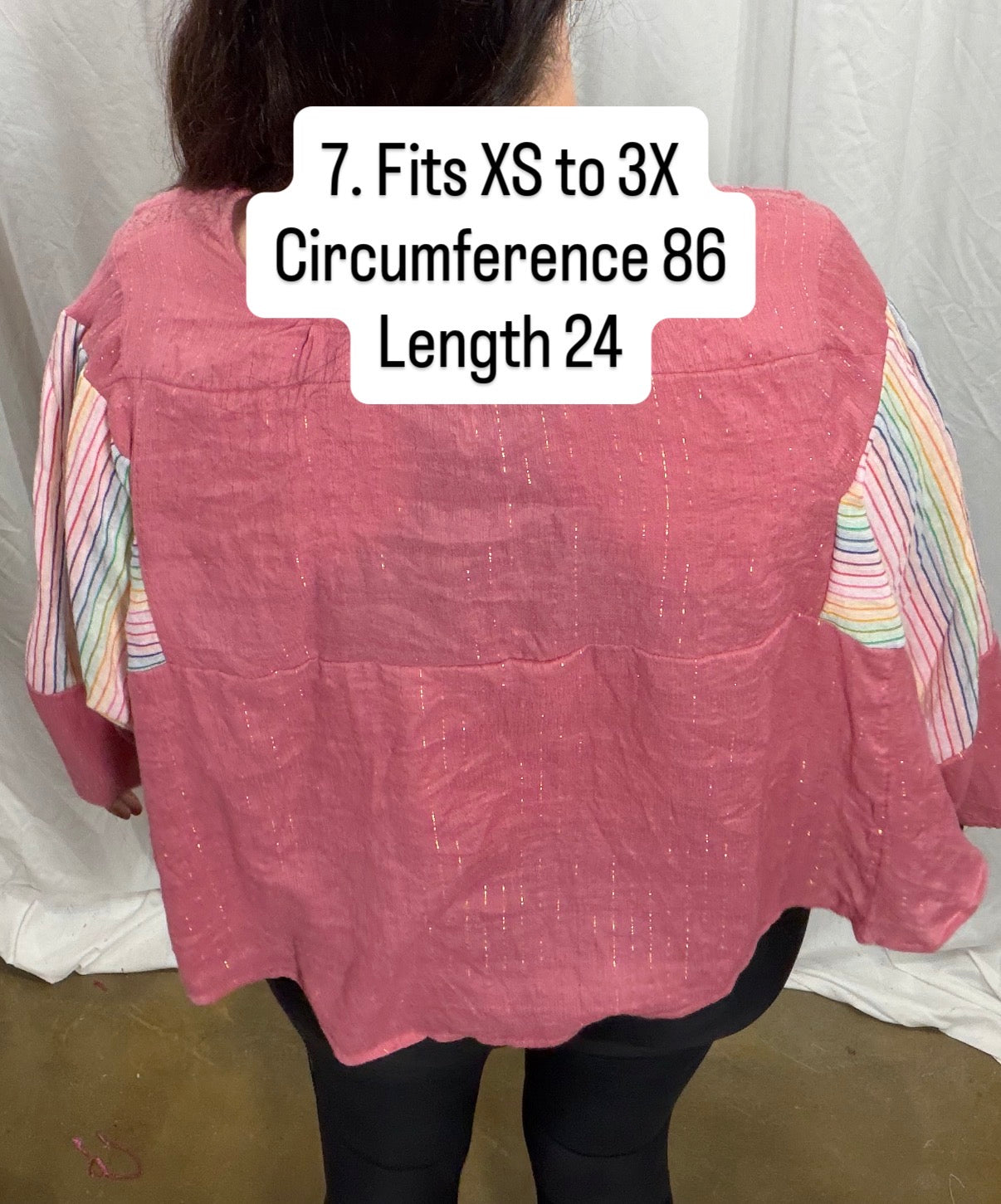 7. Foxglove Blouse Fits XS to 3X