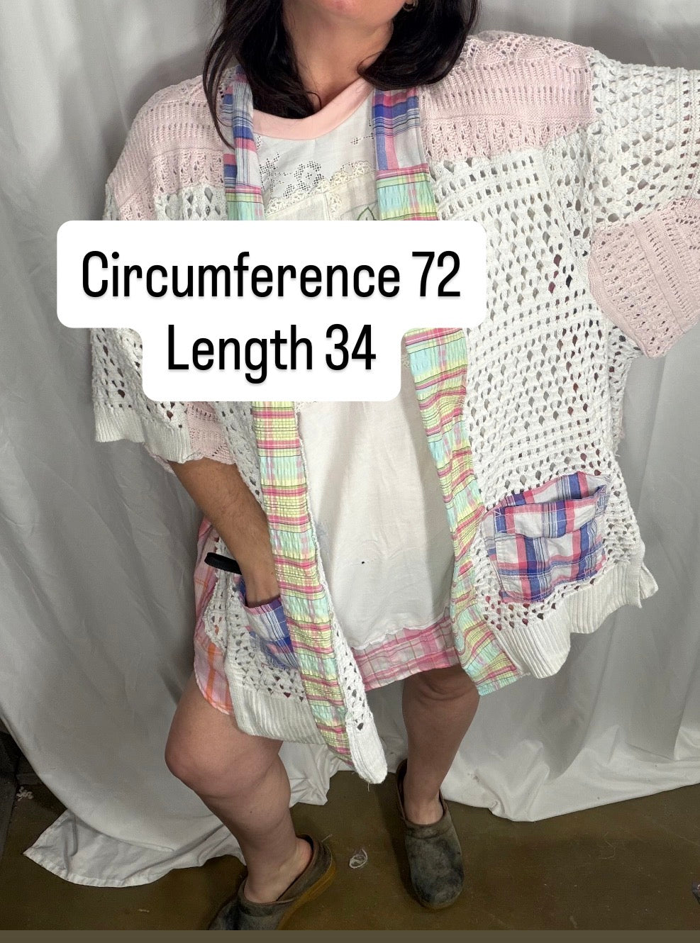 Beach Cardigan, Fits XS to 3X