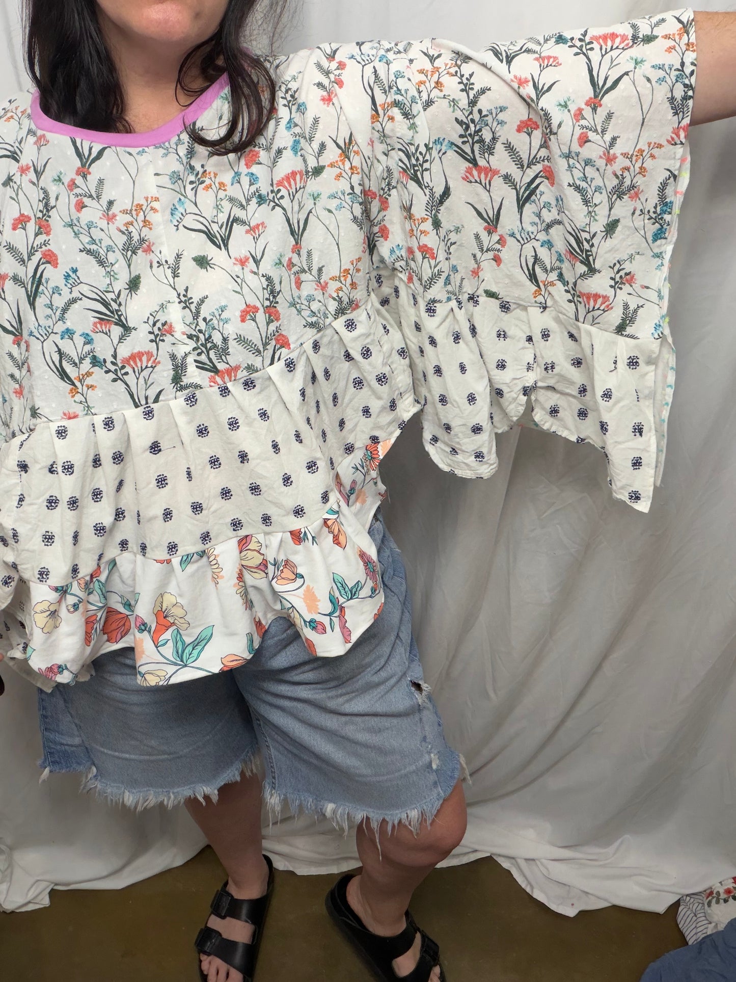 Fern Poncho/Blouse, fits XS to 3X