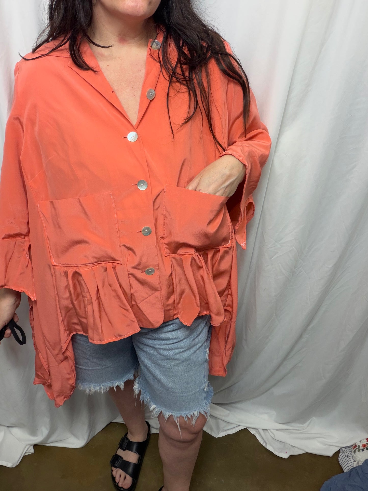 Silk Jacket/Blouse, Free Size