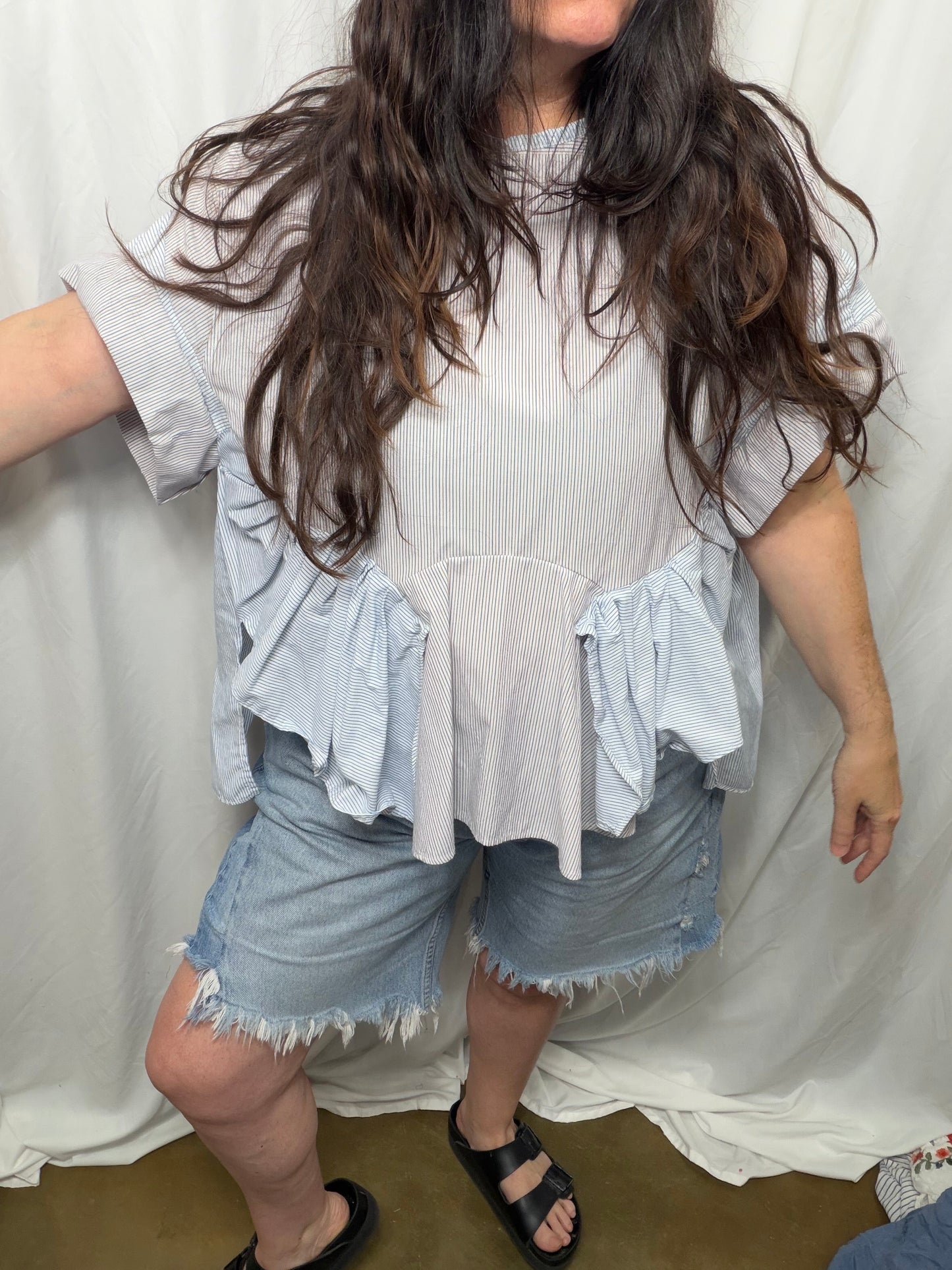 Reversible Georgette Blouse, fits S/M to XL