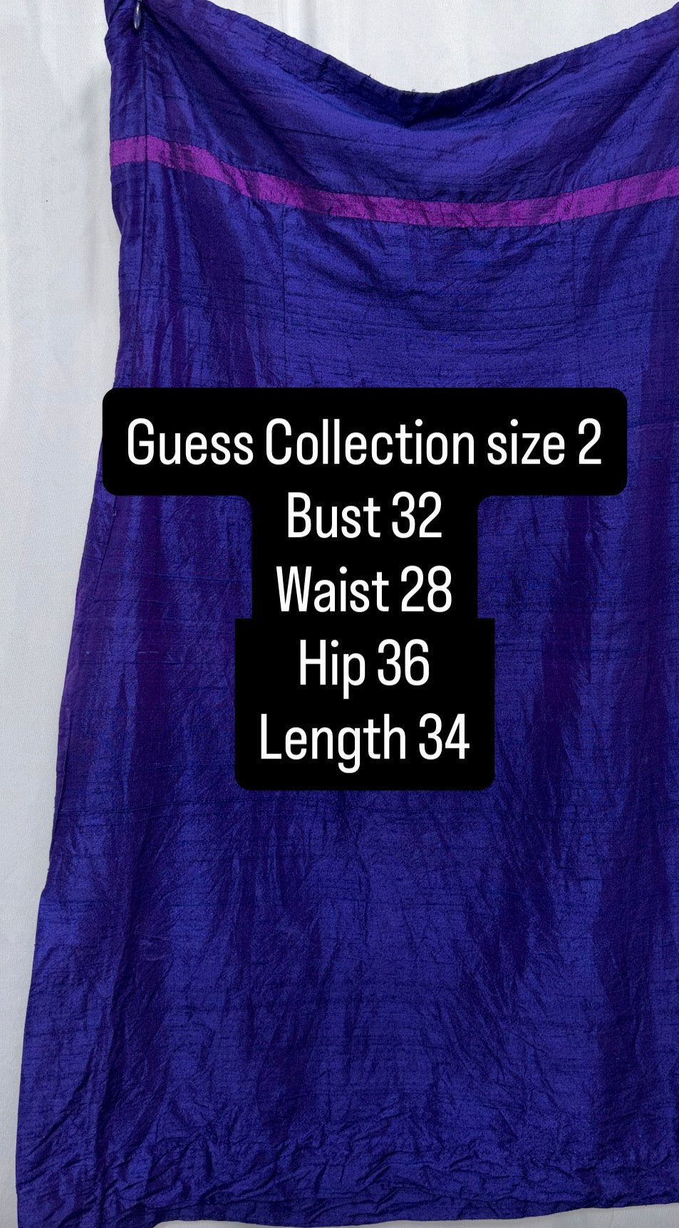 Vintage Guess Collection Y2K Silk Dress, Fits XS