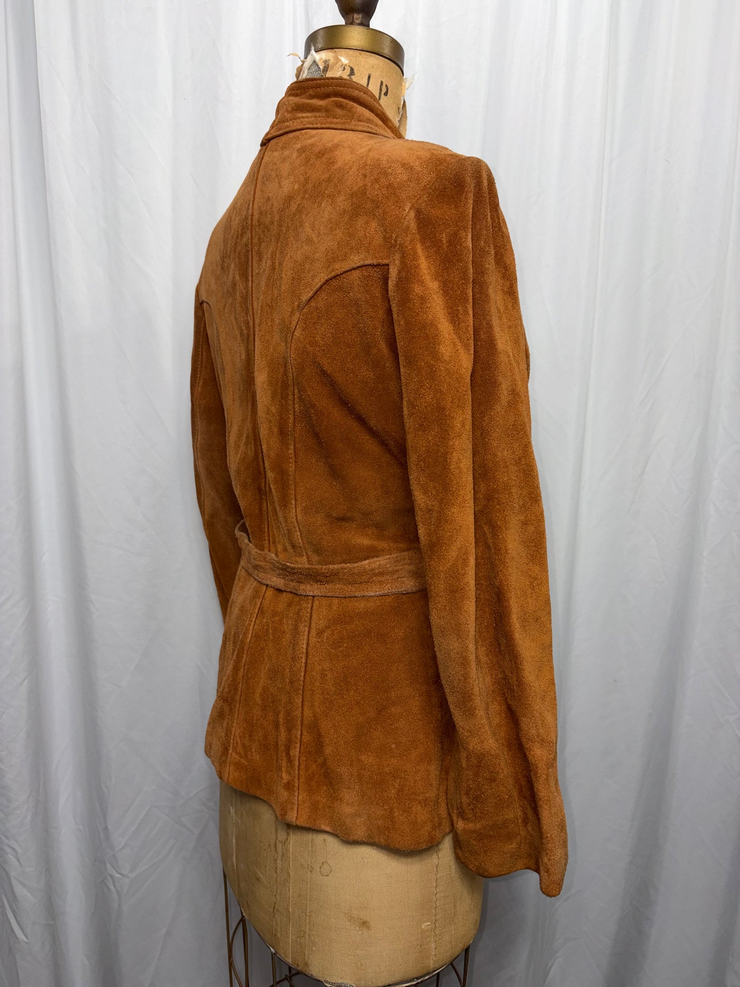 Vintage Suede Jacket, Fits XS to M