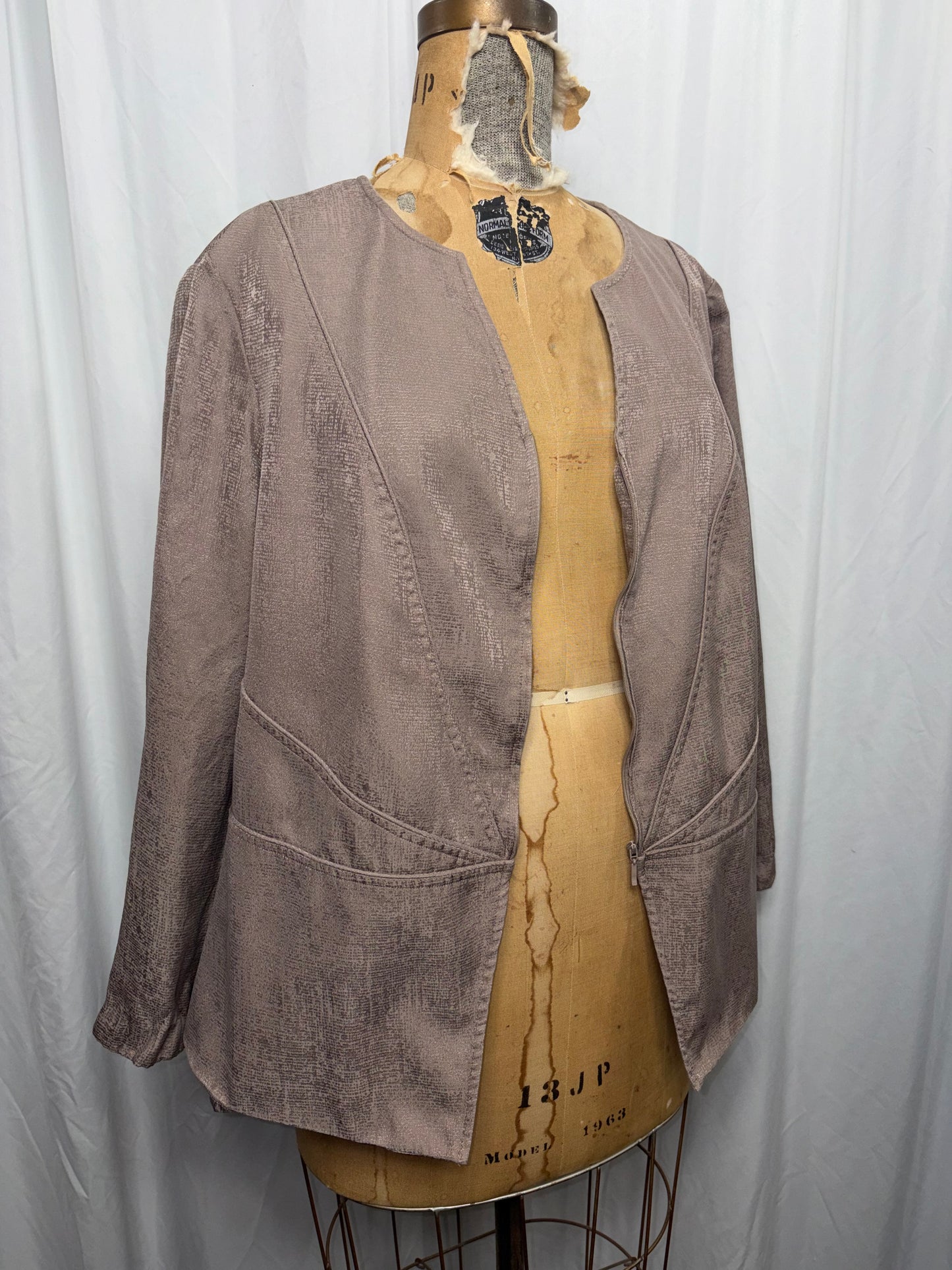 Vintage Silk Jacket, Fits S/M to XL