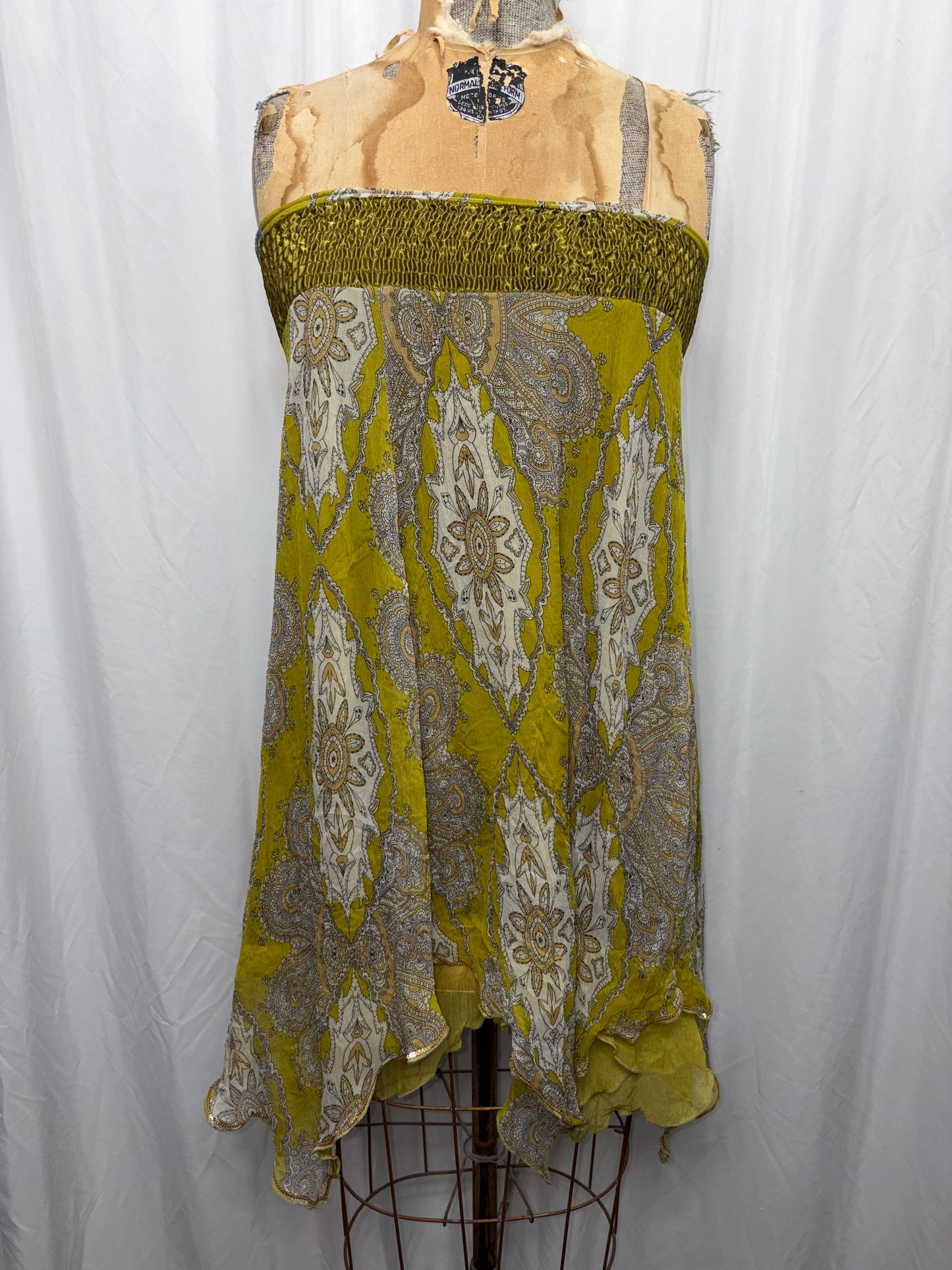 Vintage Silk Skirt, Fits XS to M