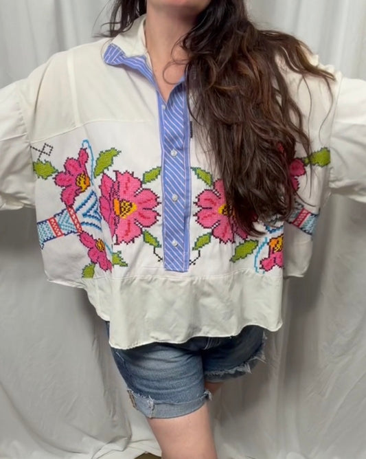 3/4 Hyacinth Pullover, Fits XS to 3X