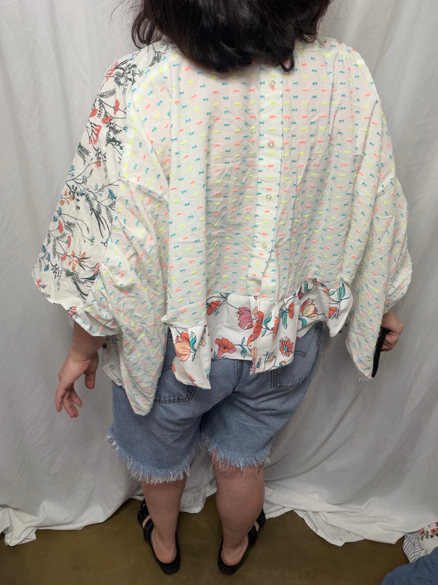 Fern Poncho/Blouse, fits XS to 3X