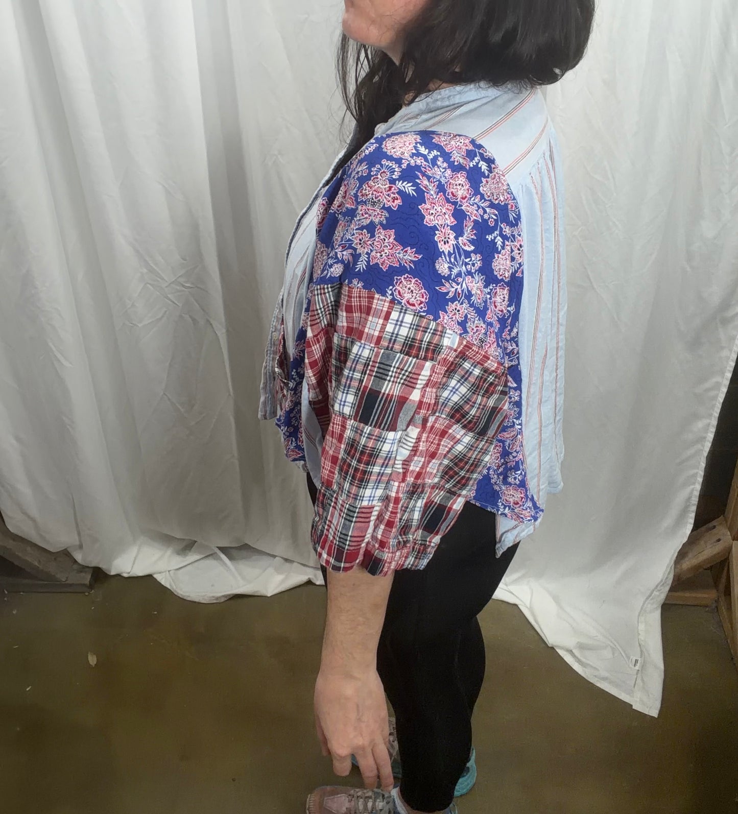 Camelia Pocket Blouse Kimono fits