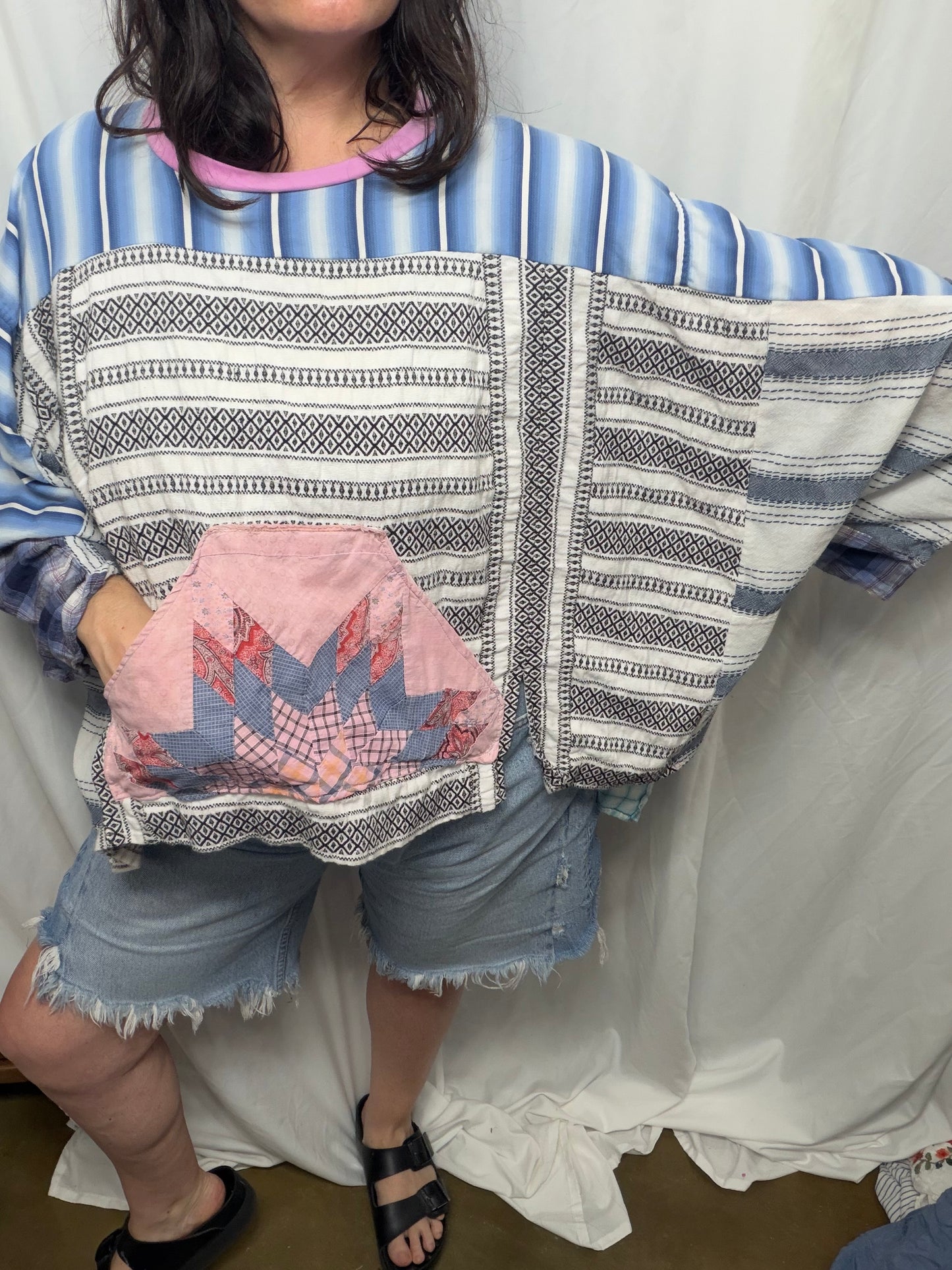 Mimosa Poncho Blouse, Free Size