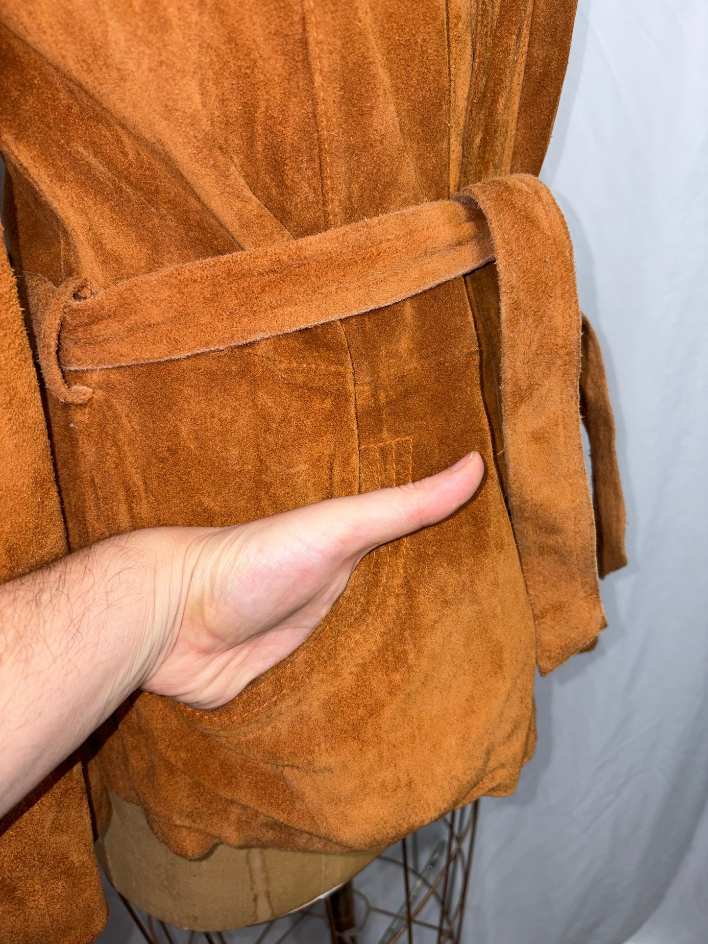 Vintage Suede Jacket, Fits XS to M