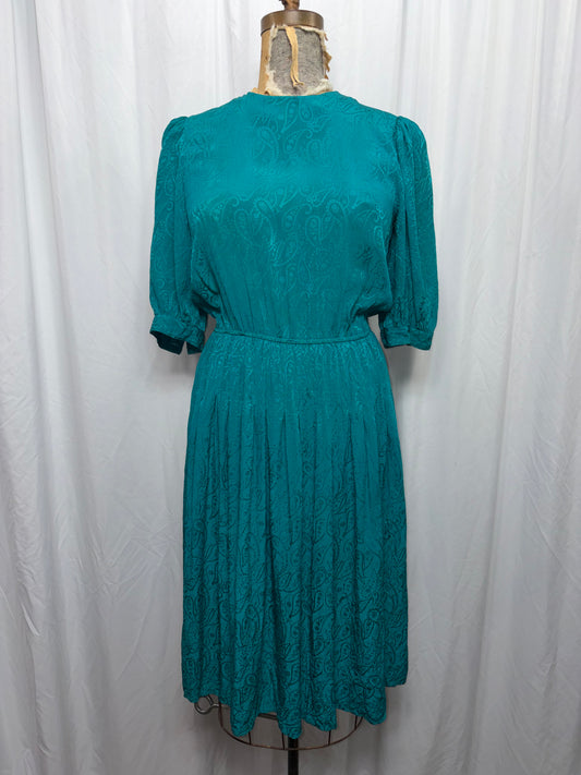 Vintage Silk Dress, Fits XS to M