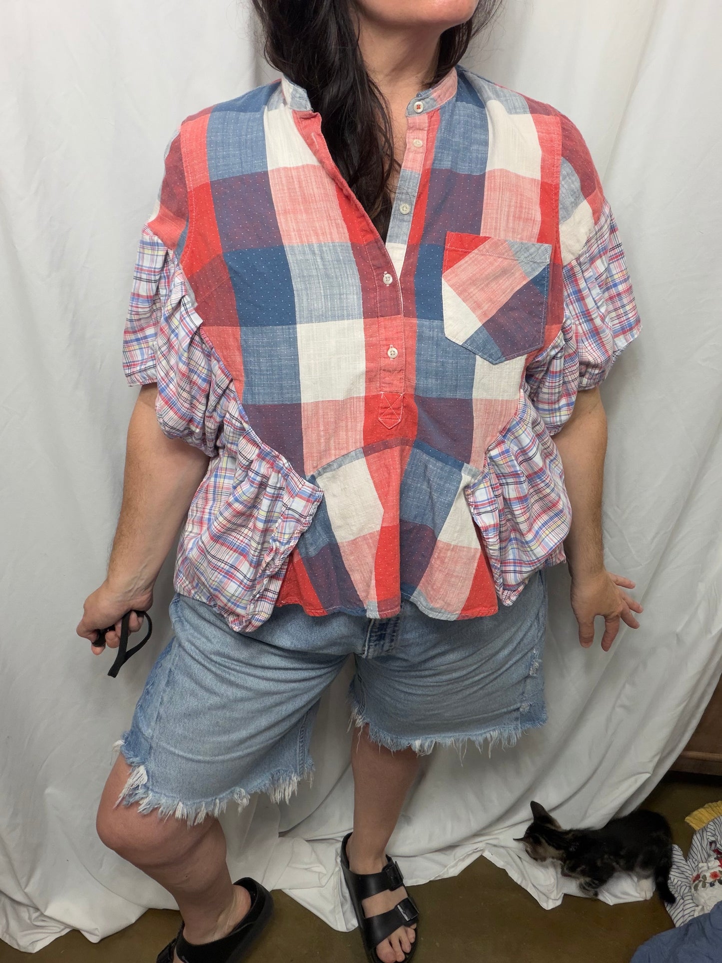 Georgette Blouse, fits XS to 2X
