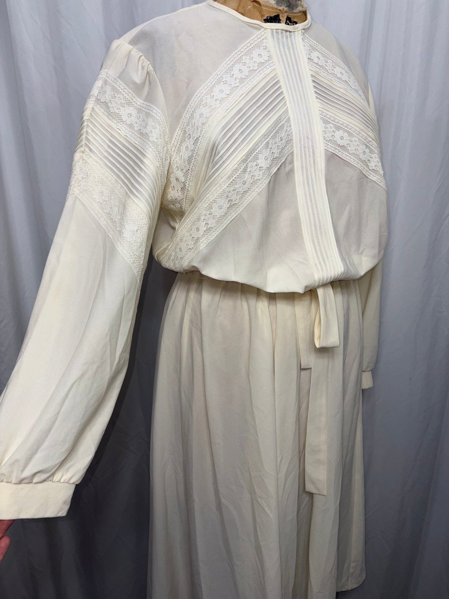 Vintage Polyester Dress, Fits S to L
