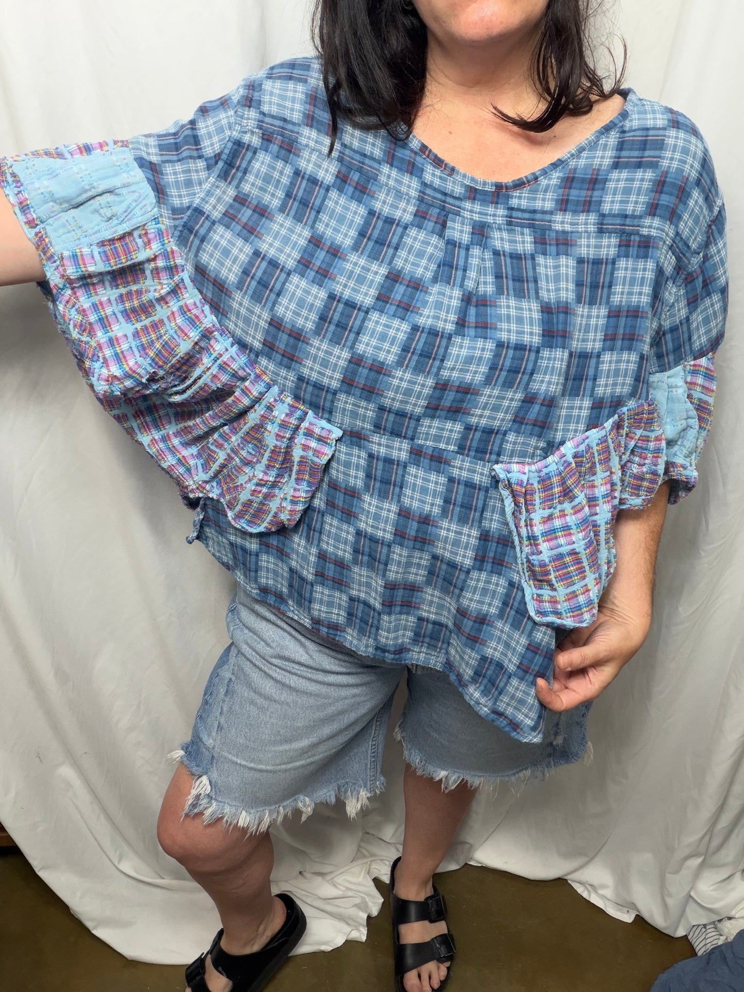 Reversible Georgette Blouse, fits XS to 3X