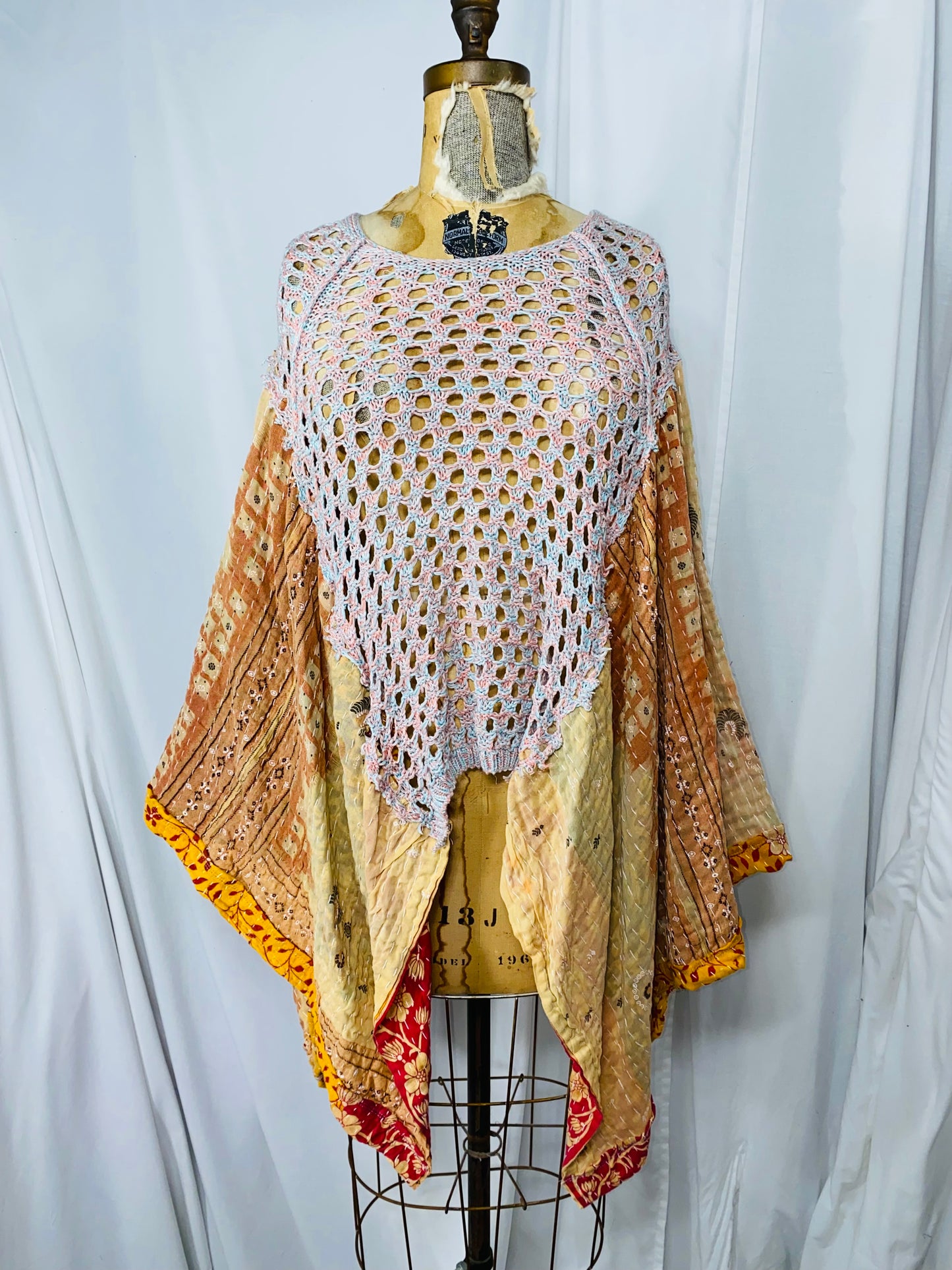 Free Size Chloe Poncho Sweater