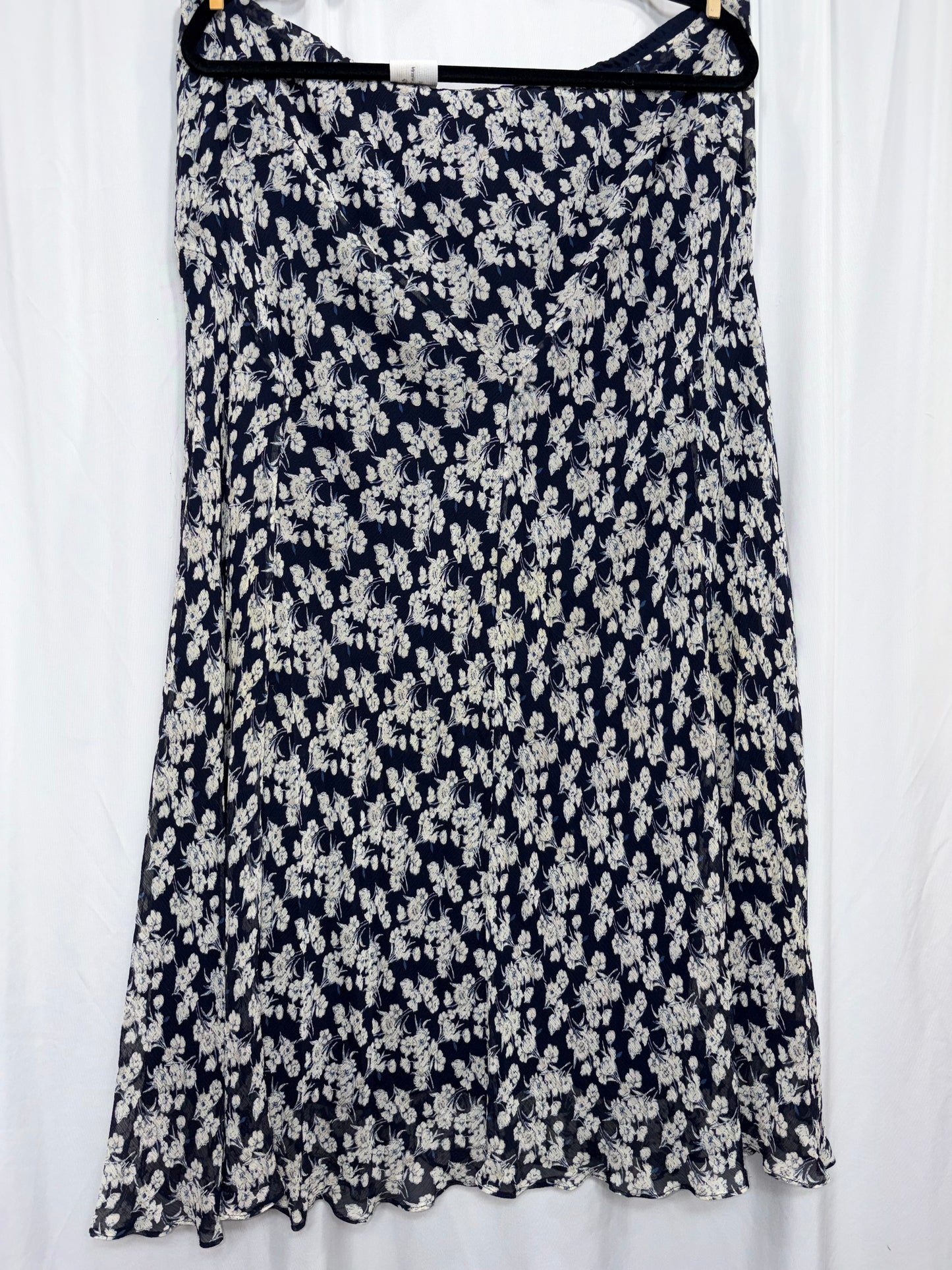 Vintage Ralph Lauren Silk Skirt, Fits XL-2XL
