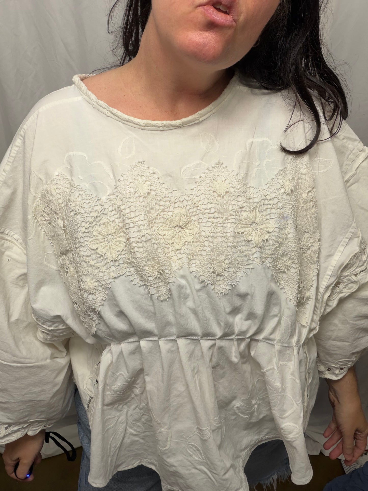 Horizon Lawn Blouse, fits XS to 2X