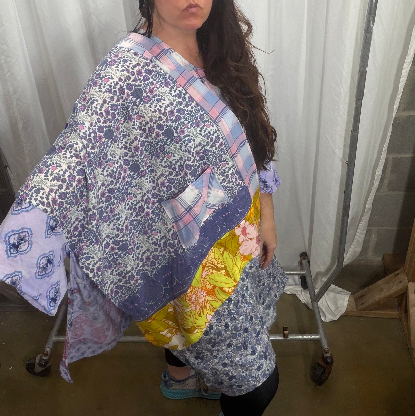 Free Size Camelia Poncho