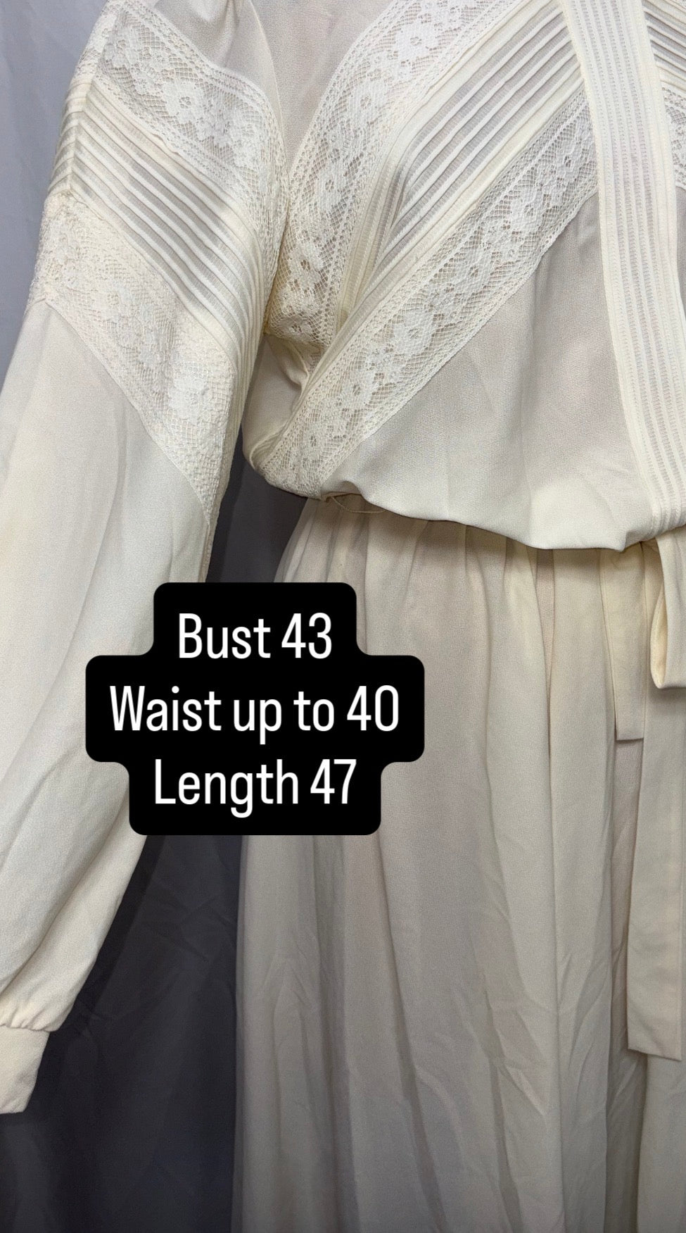 Vintage Polyester Dress, Fits S to L