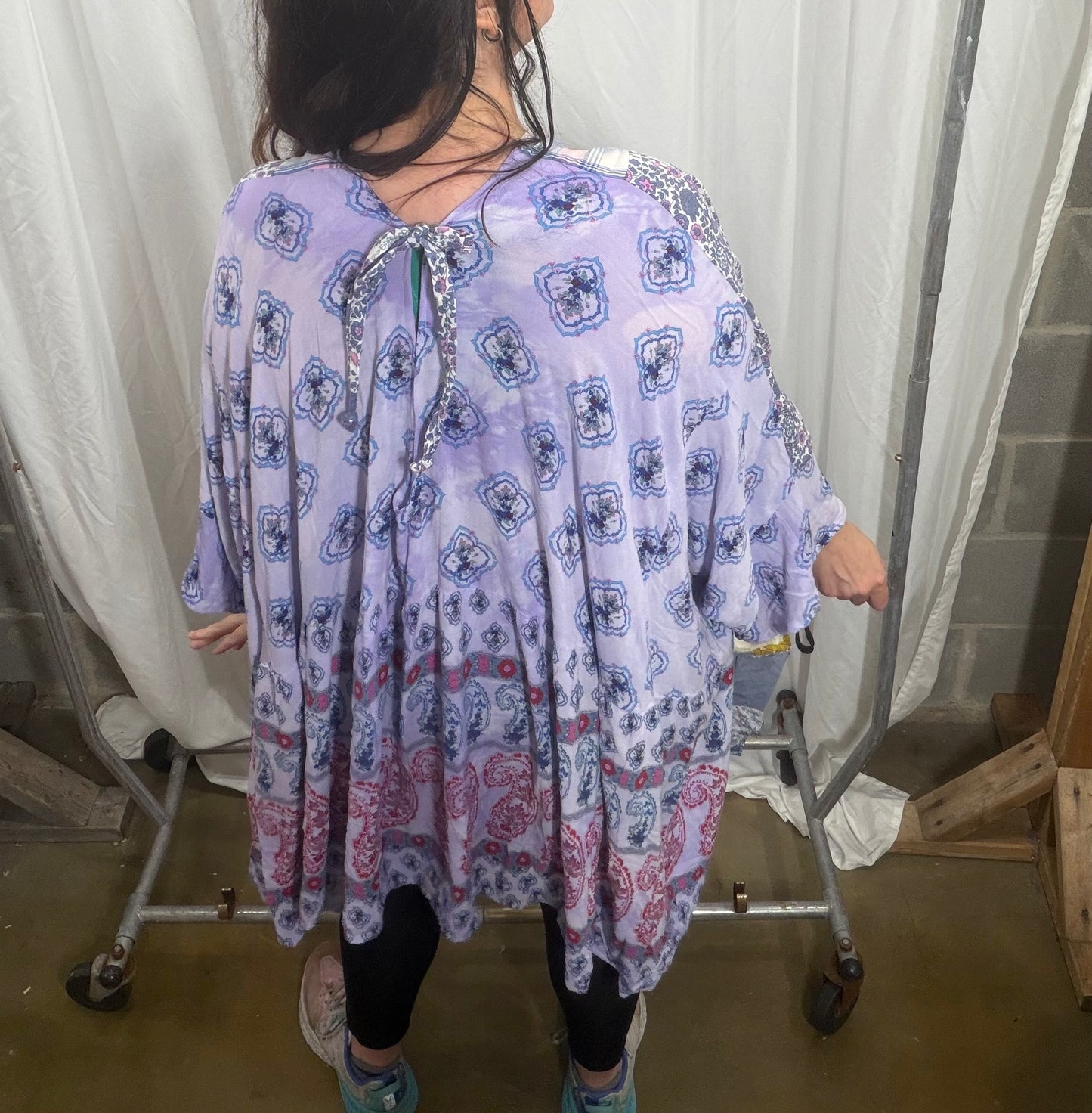 Free Size Camelia Poncho