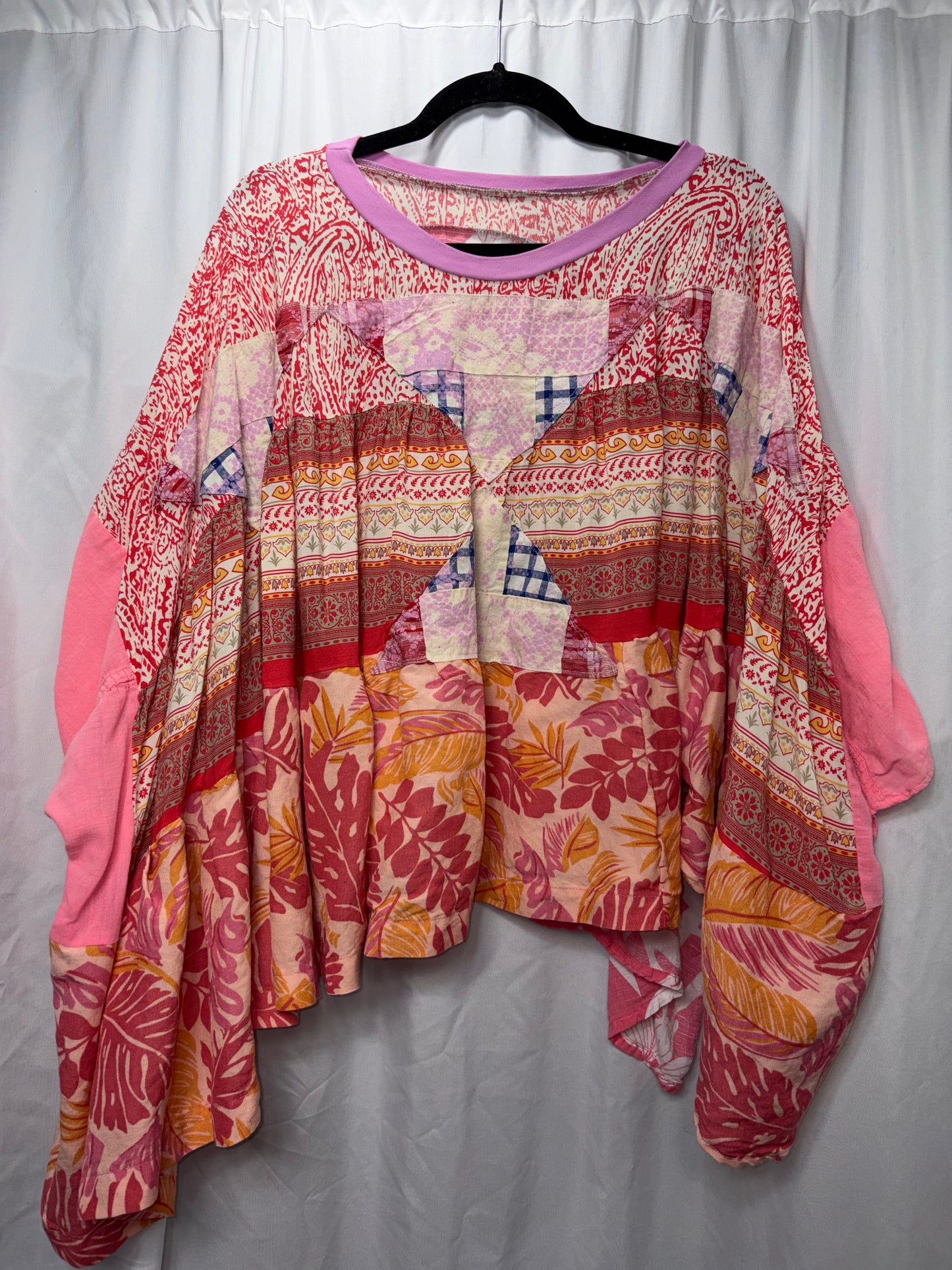 Fern Poncho Blouse, Free Size