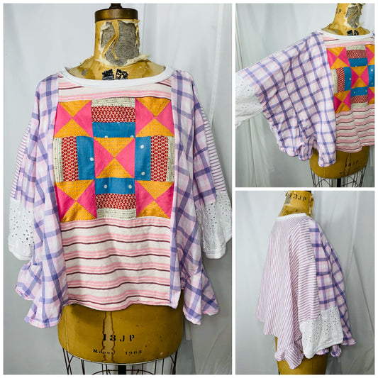 XS/S-S/M-M/L Violet Pullover