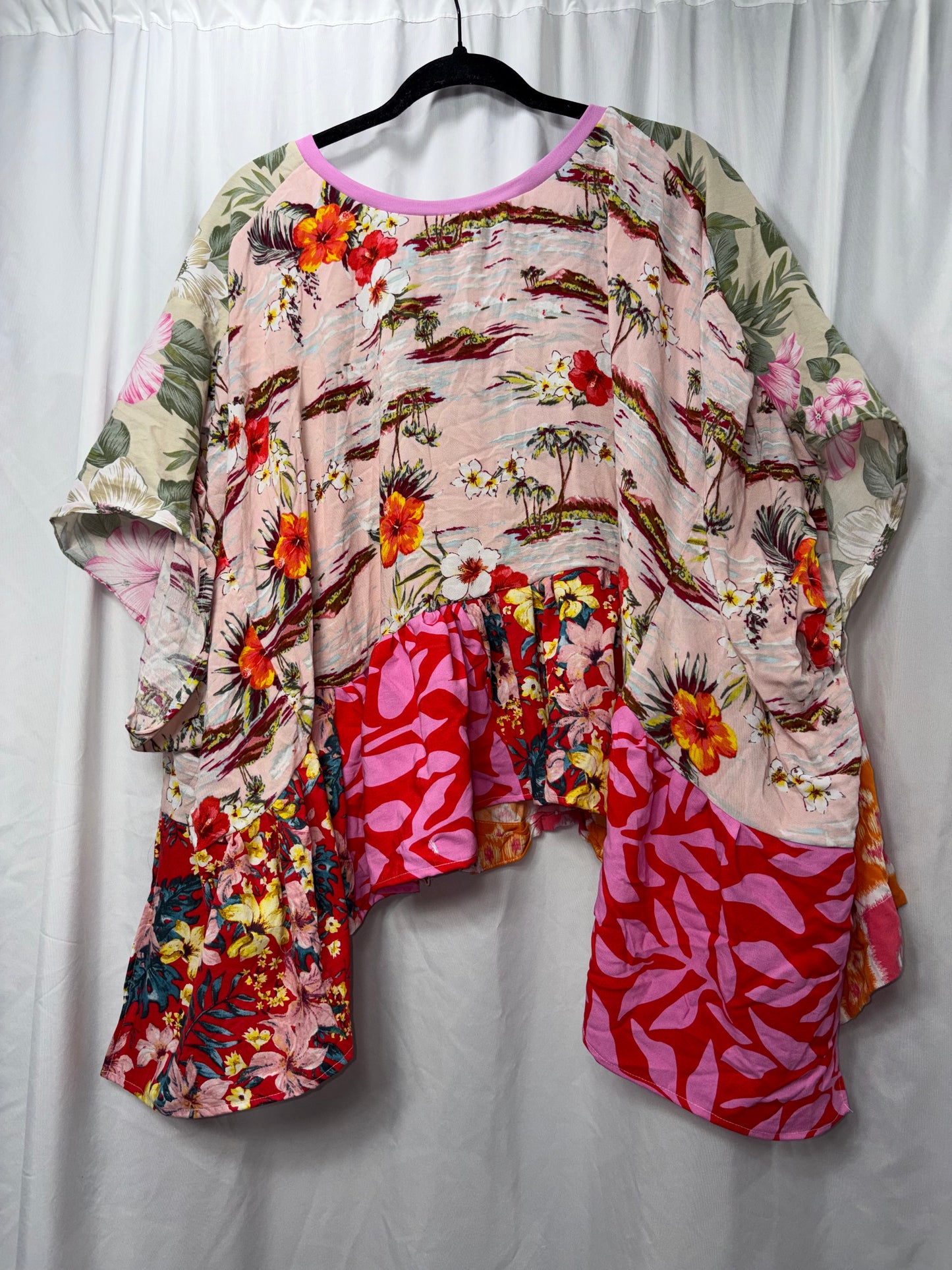 Reversible Kimono/Blouse, fits XS to 3X