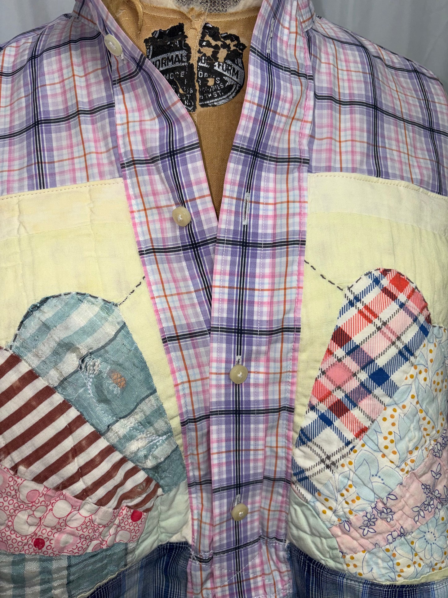 3/4 Heirloom Button Down Pullover, fits S/M to 3X