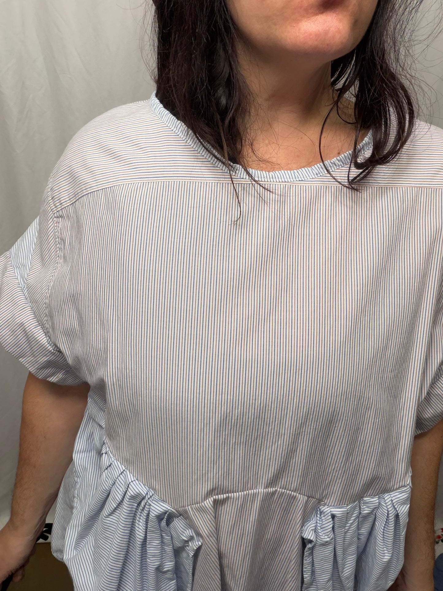 Reversible Georgette Blouse, fits S/M to XL