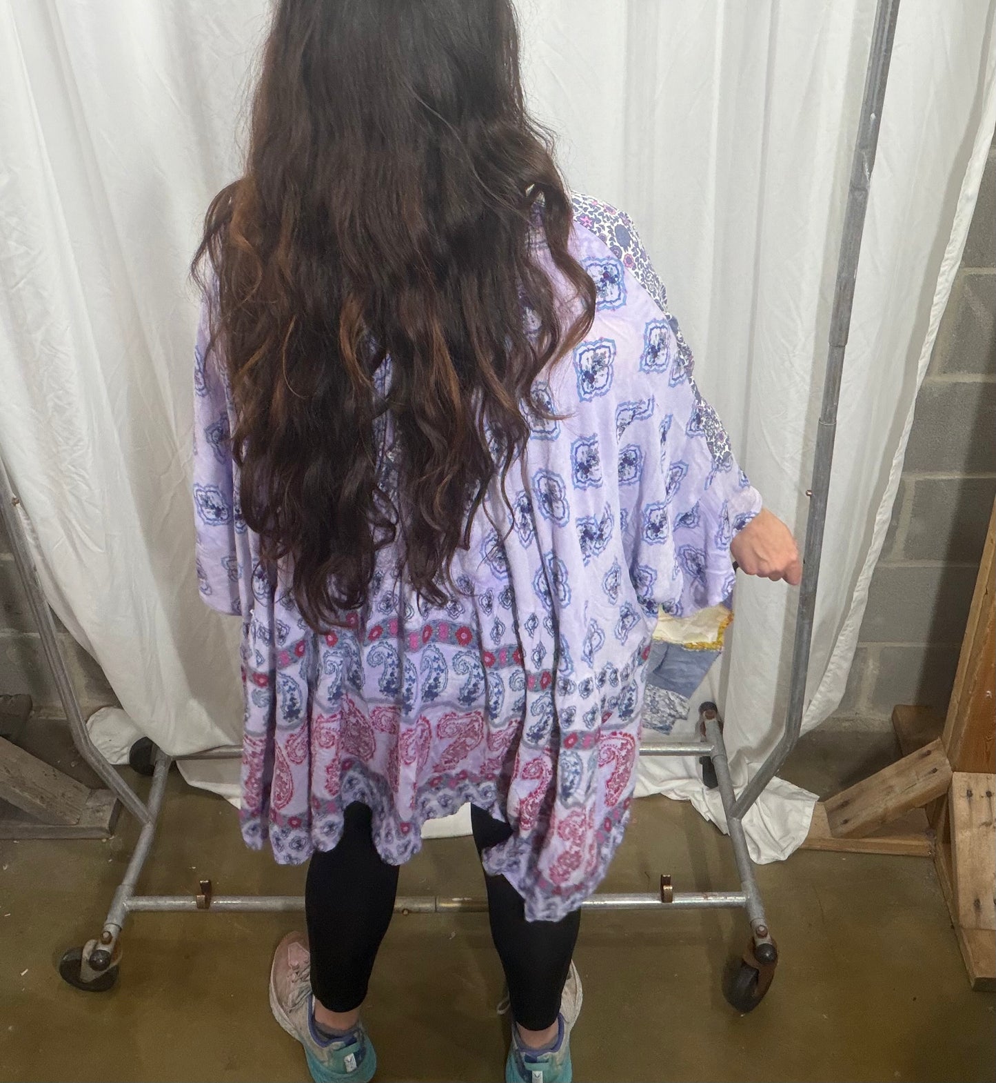 Free Size Camelia Poncho