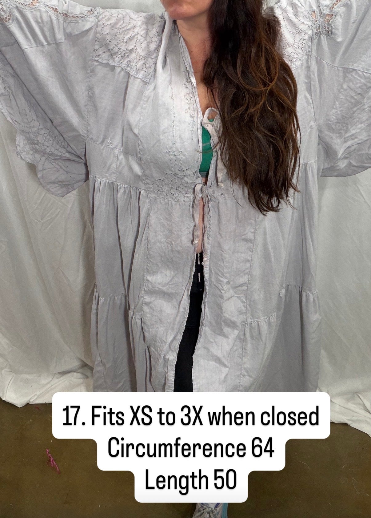 17. Foxglove Maxi-Top/Kimono Fits XS to 3X when closed