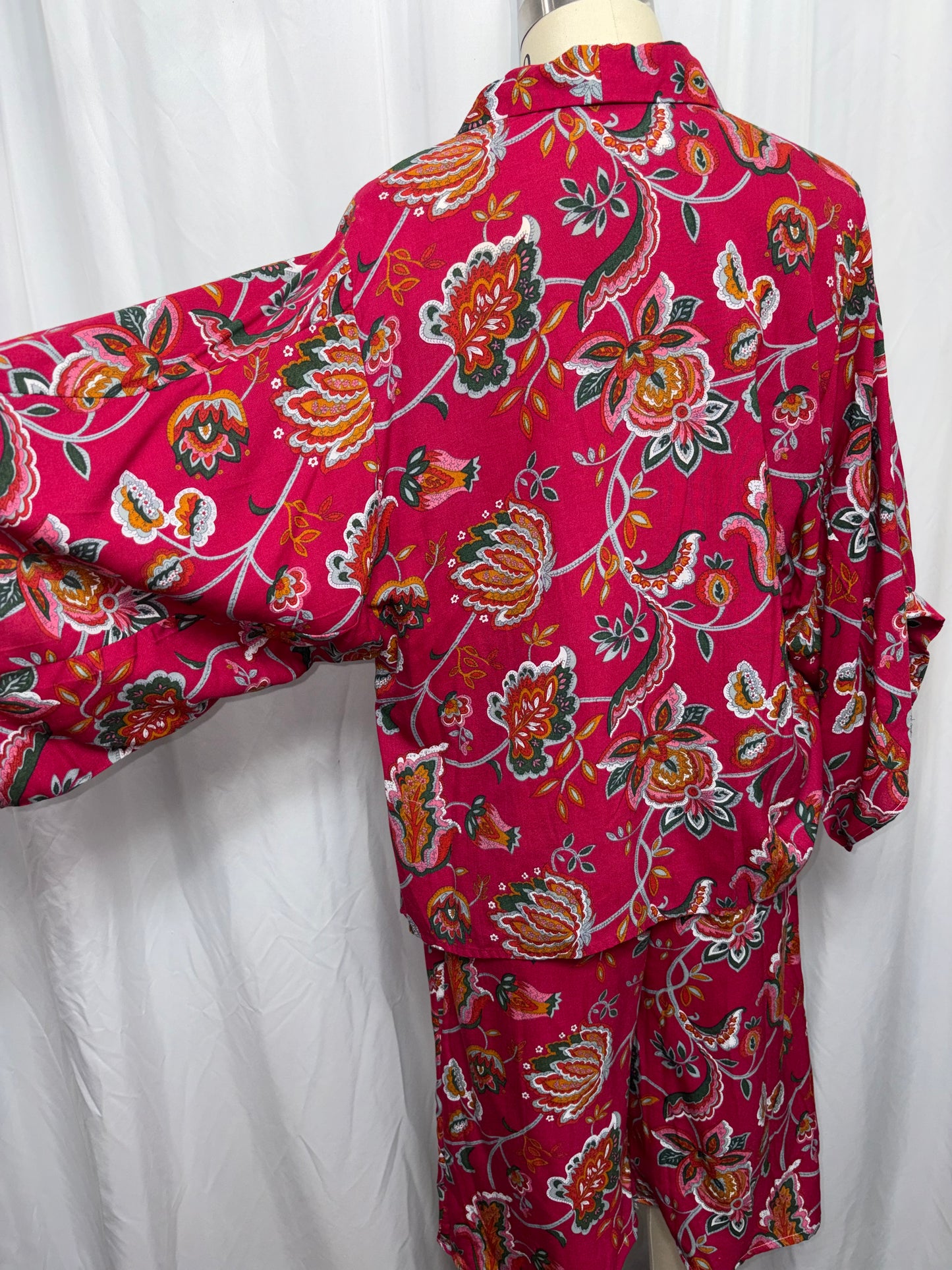 Reworked Vintage Culotte Set, Fits XS to M