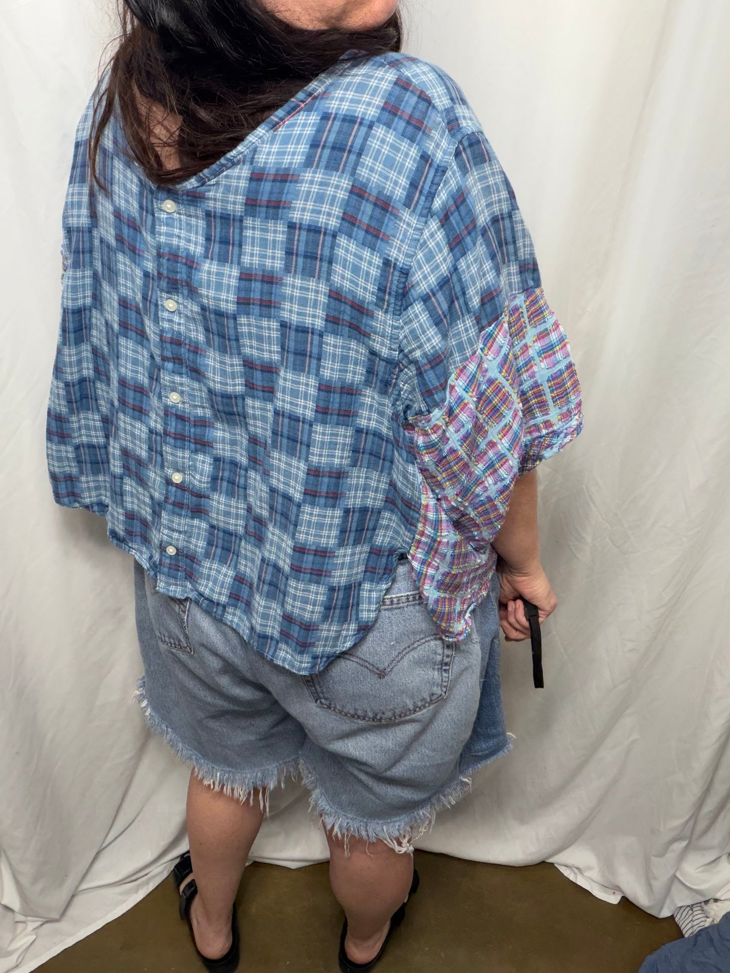 Reversible Georgette Blouse, fits XS to 3X