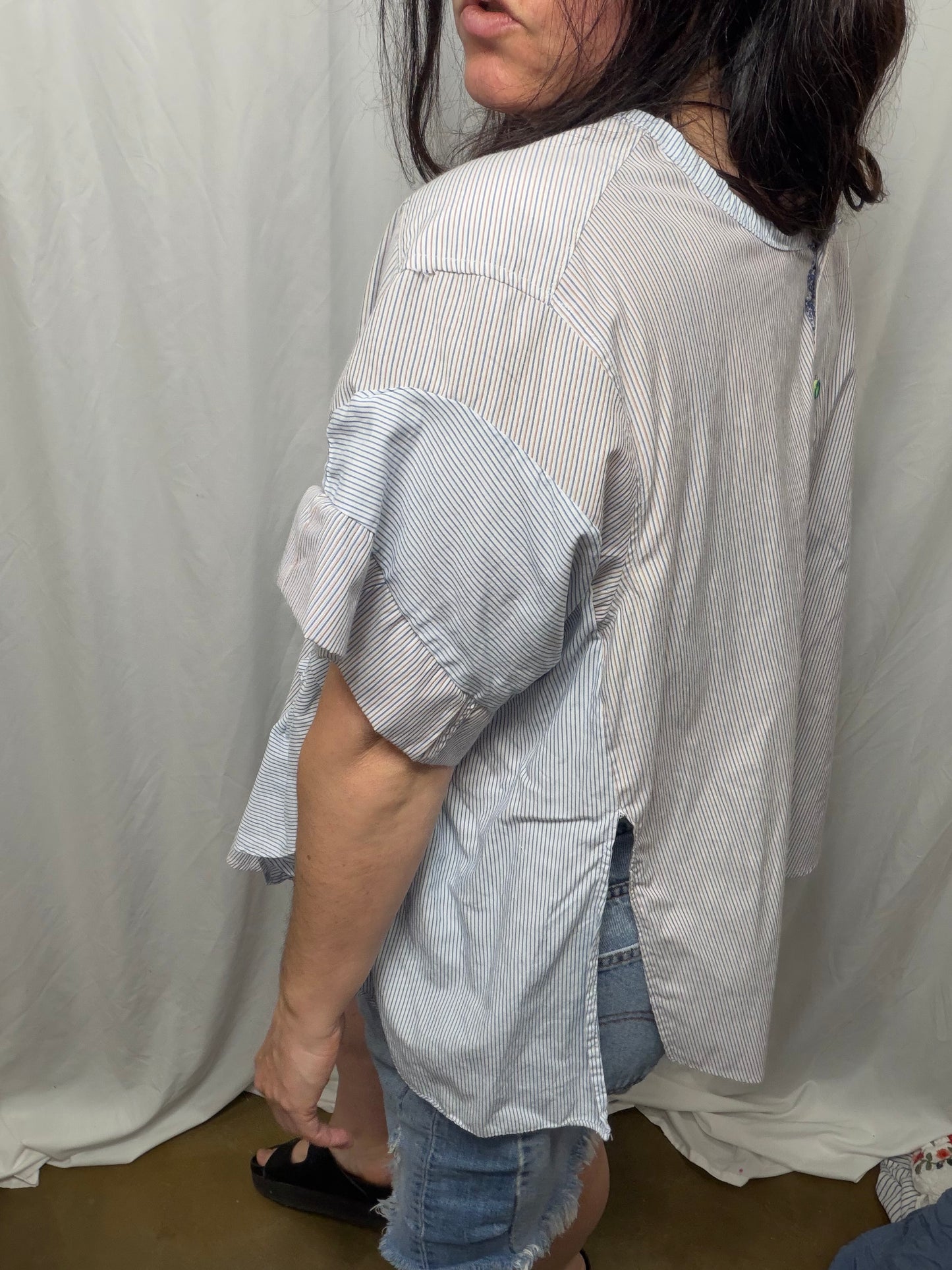 Reversible Georgette Blouse, fits S/M to XL