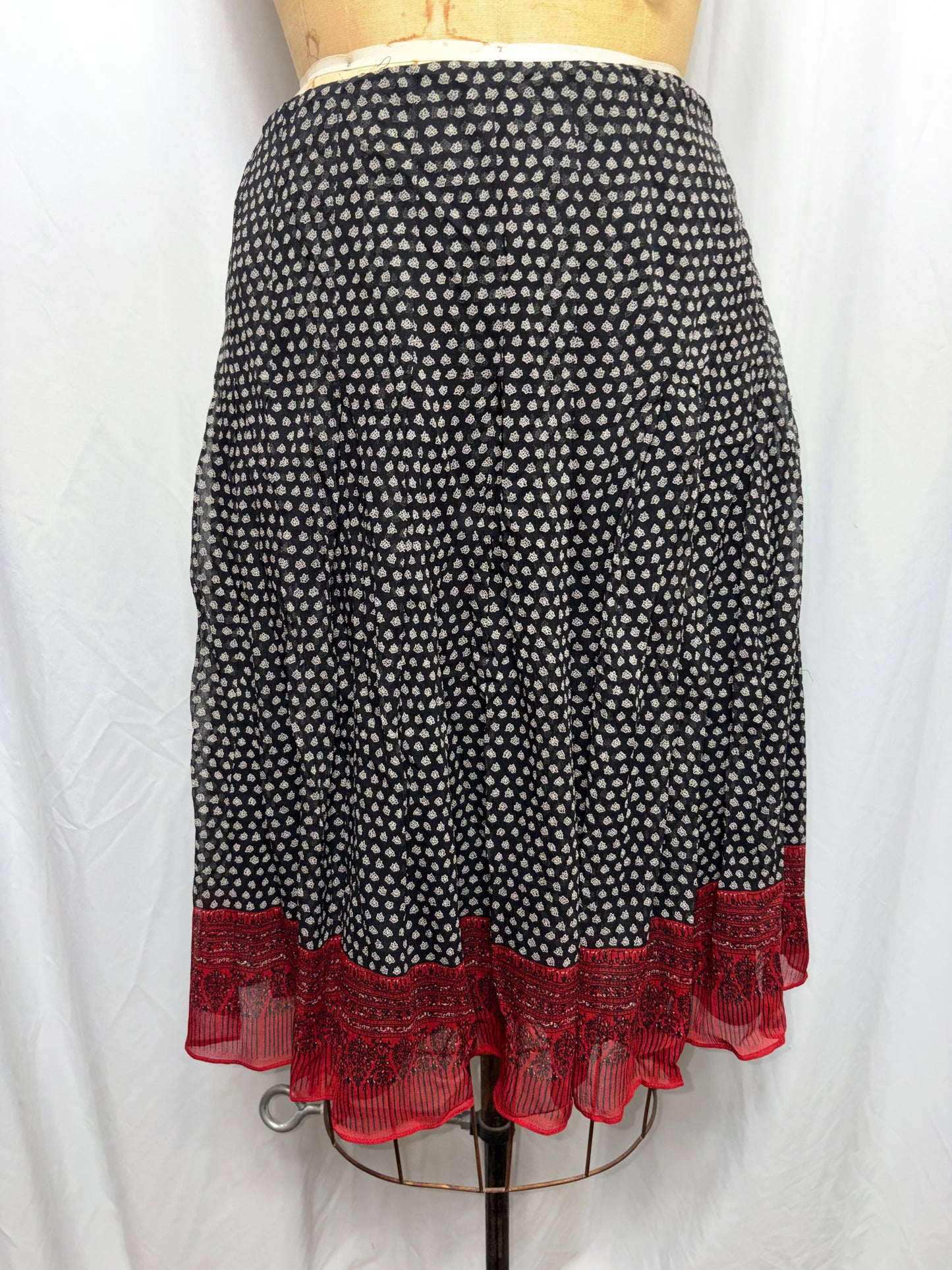 Vintage Silk Anne Klein Skirt, Fits M/L