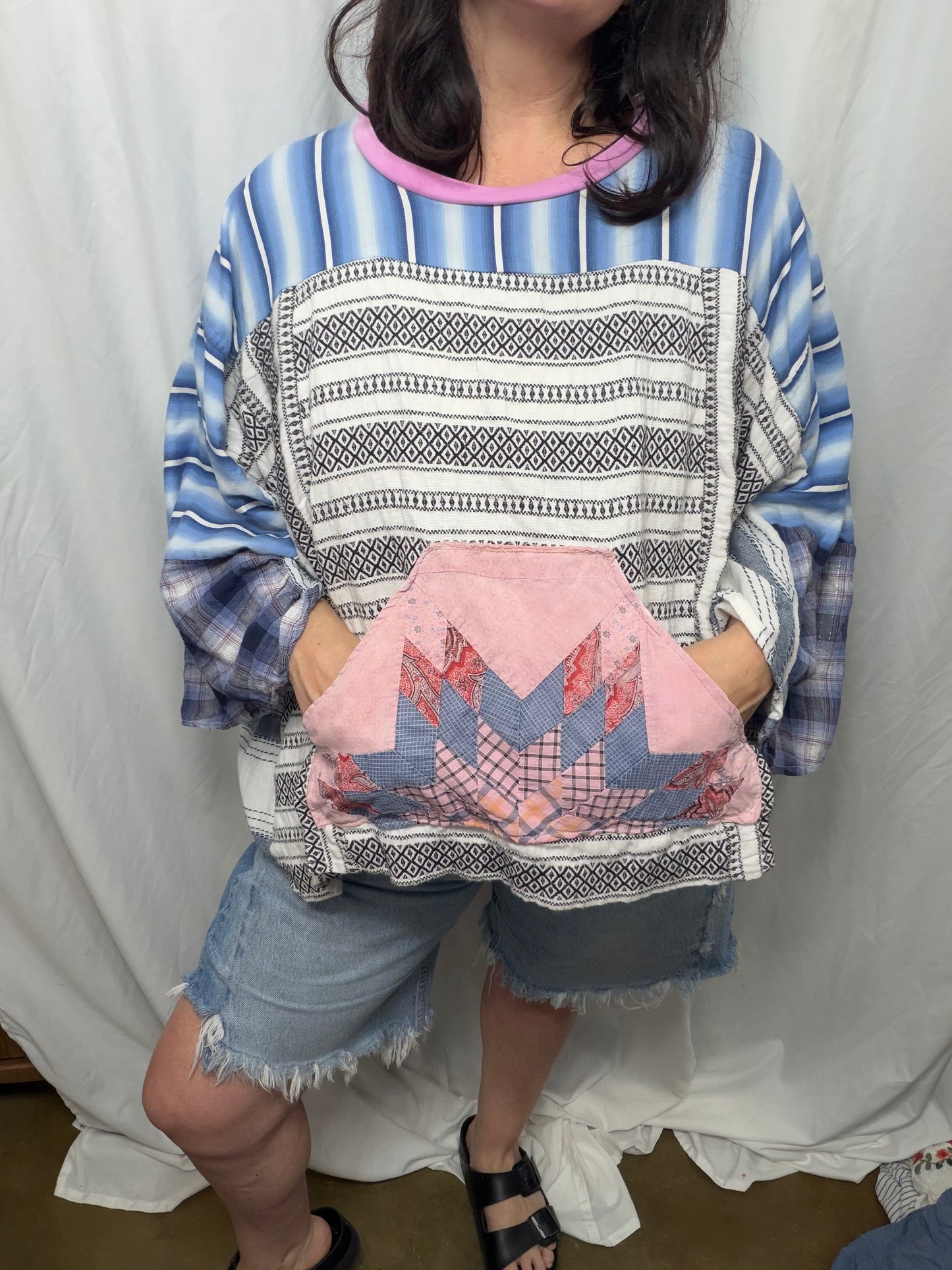 Mimosa Poncho Blouse, Free Size