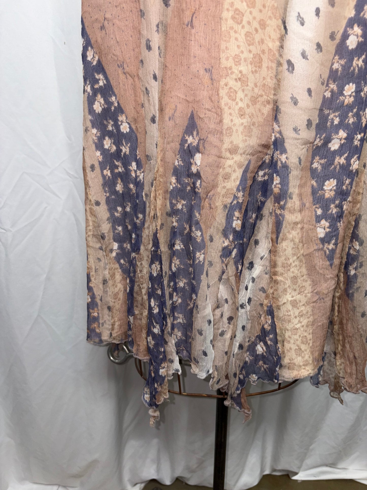 Vintage Silk Skirt, Fits M-L