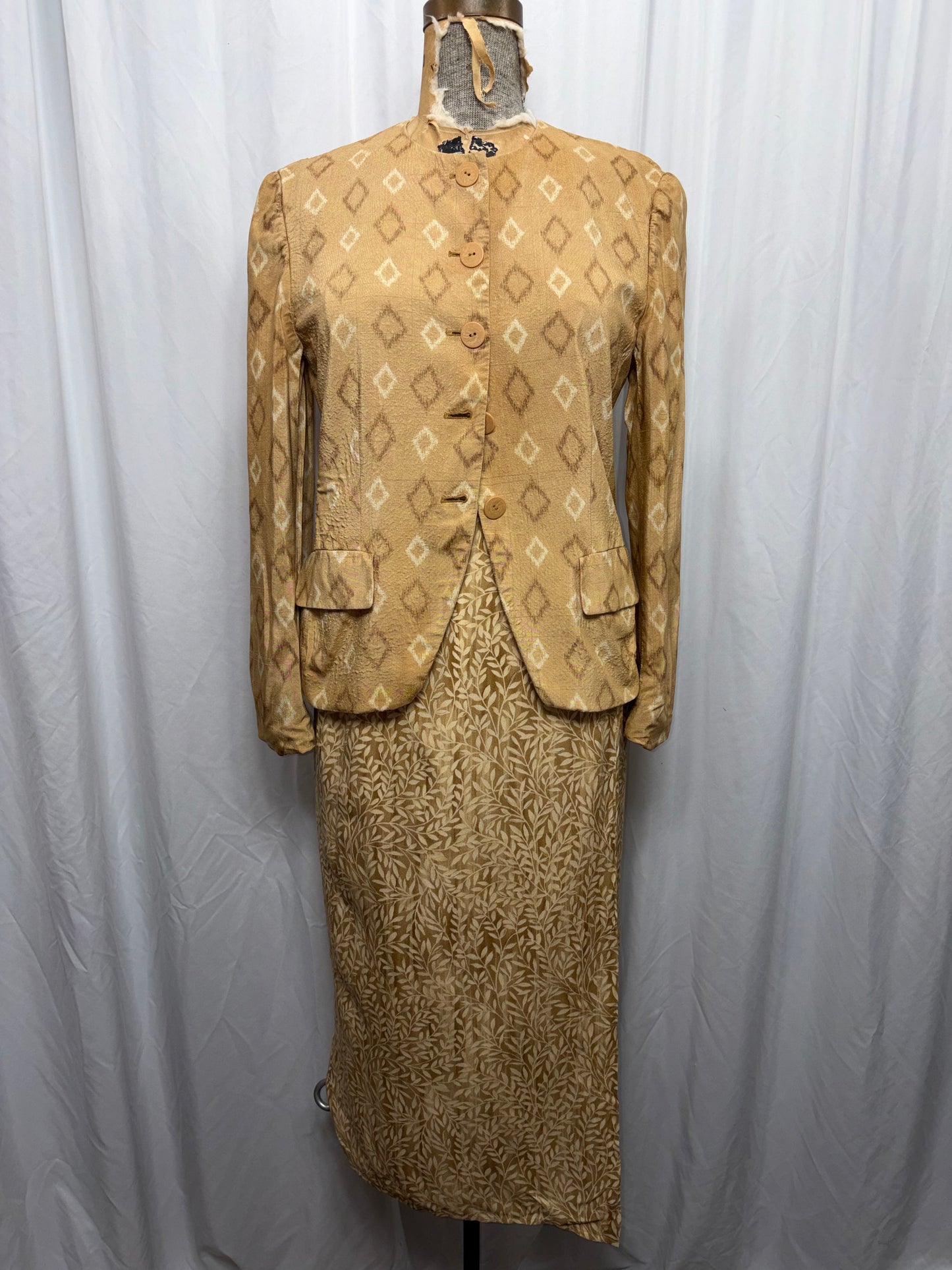 Vintage Silk Blazer, Fits S-M-L