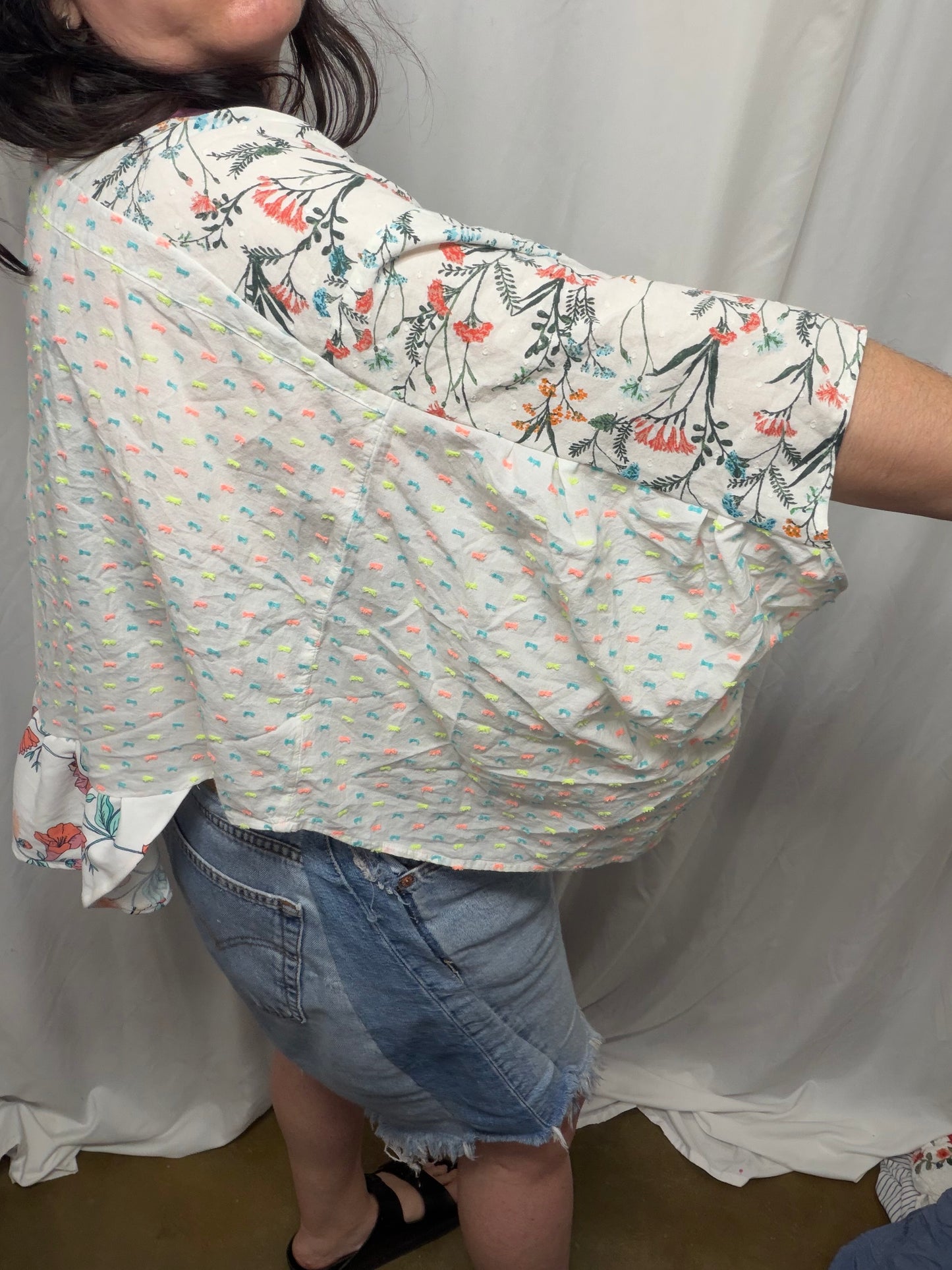 Fern Poncho/Blouse, fits XS to 3X
