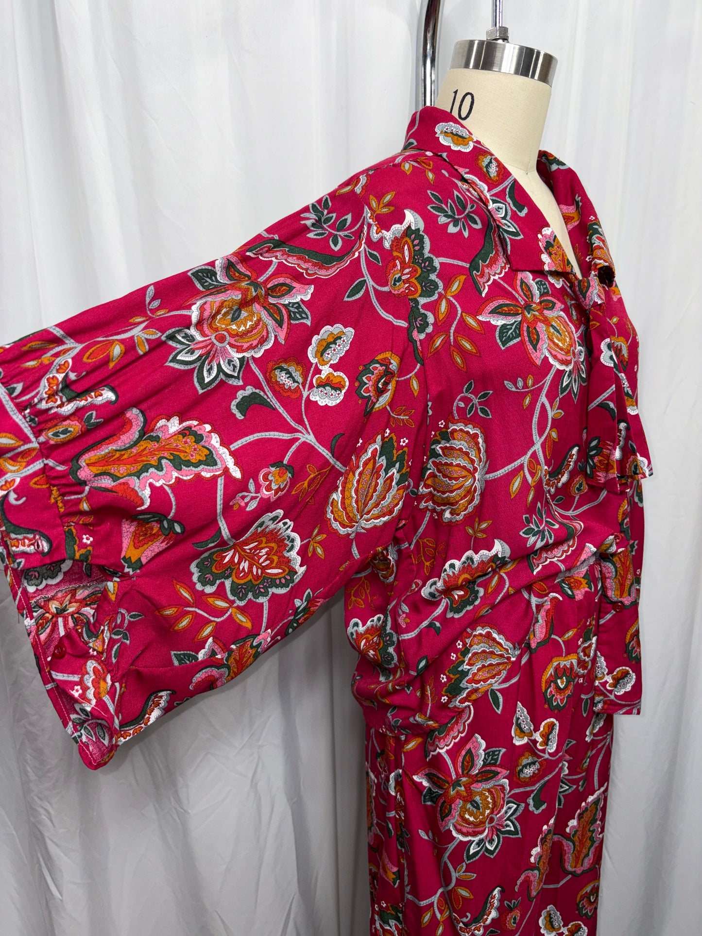 Reworked Vintage Culotte Set, Fits XS to M