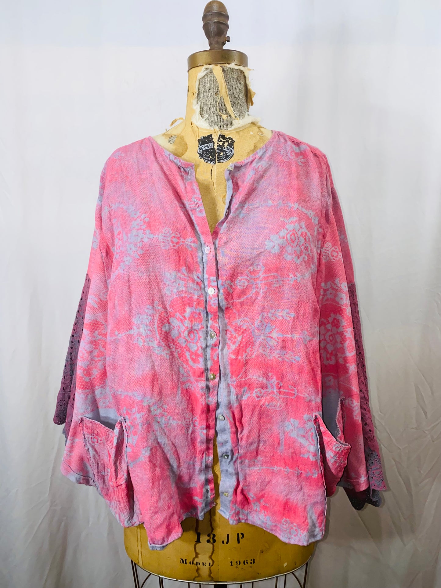 Free Size Odette Linen Kimono/Blouse
