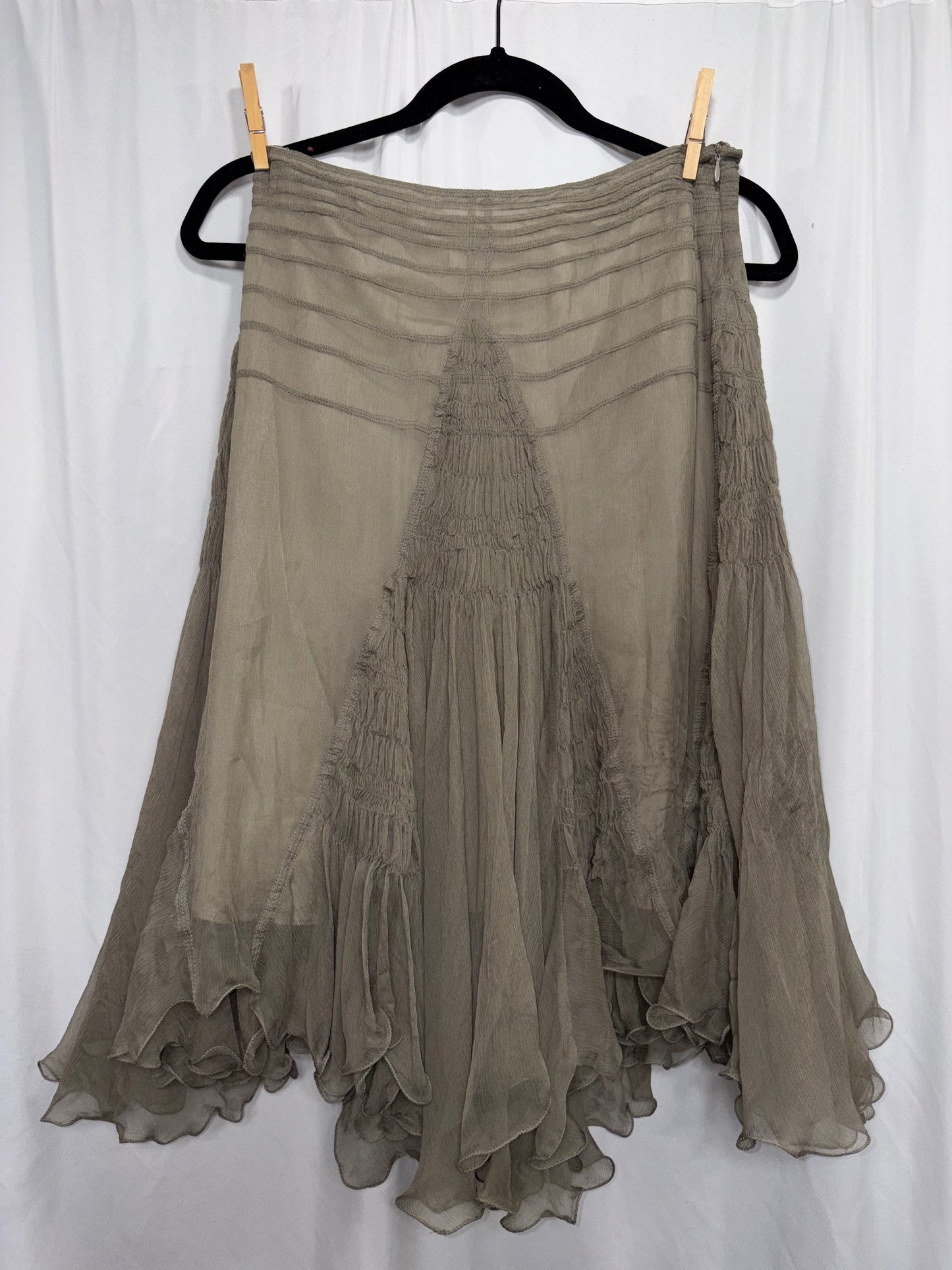 Vintage Silk Maxstudio Skirt, Fits S/M