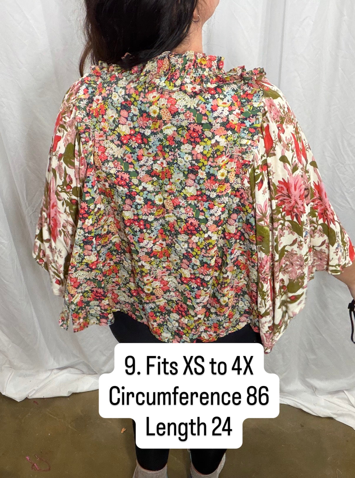 9. Foxglove Blouse Fits XS to 4X