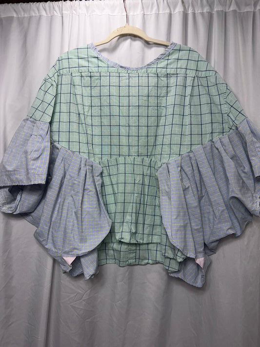 Reversible Georgette Blouse, fits XS to 3X