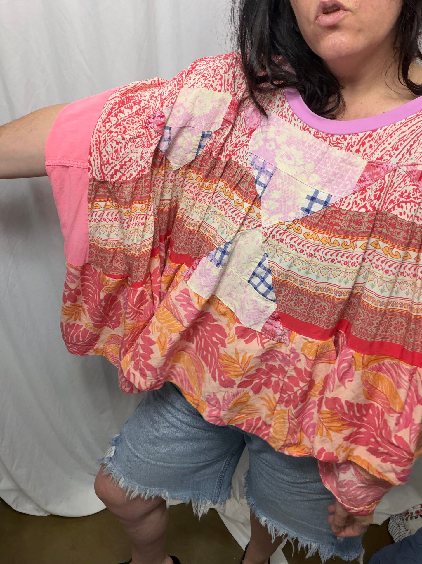Fern Poncho Blouse, Free Size